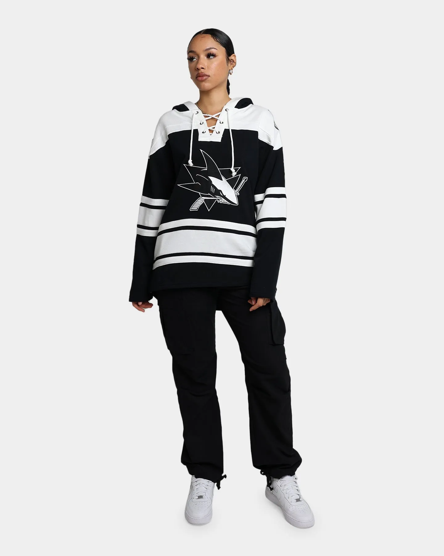 47 Brand San Jose Sharks Superior Lacer Hoodie Jet Black