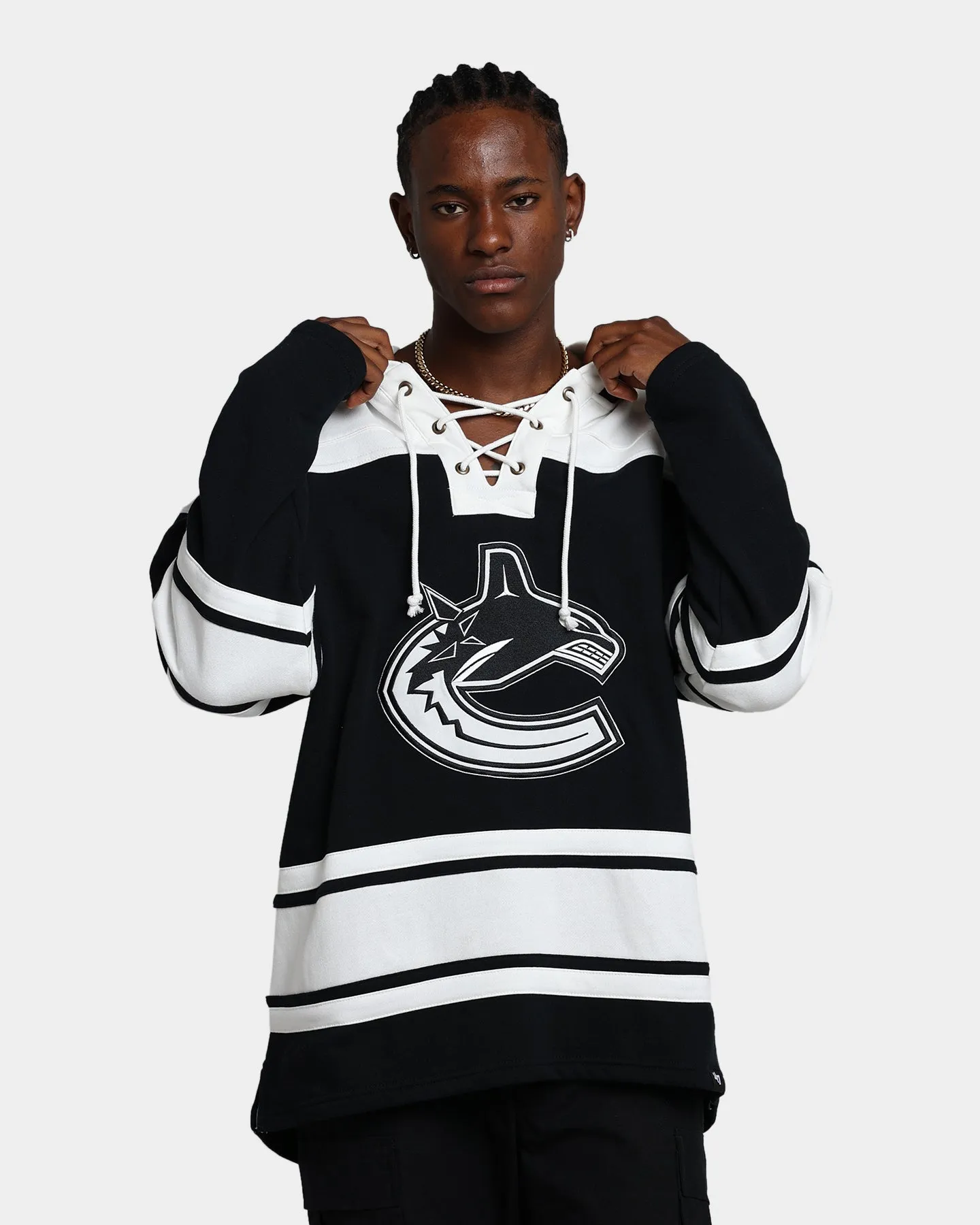 47 Brand Vancouver Canucks Superior Lacer Hoodie Jet Black