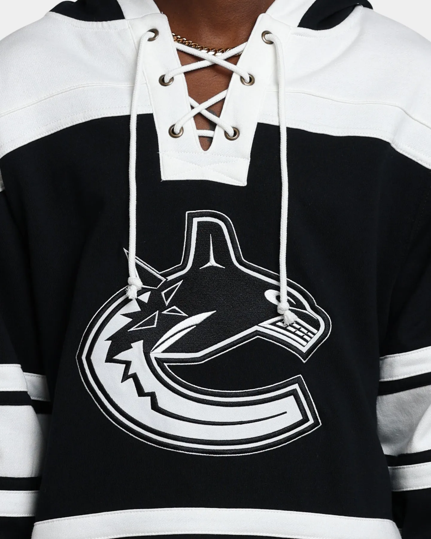 47 Brand Vancouver Canucks Superior Lacer Hoodie Jet Black