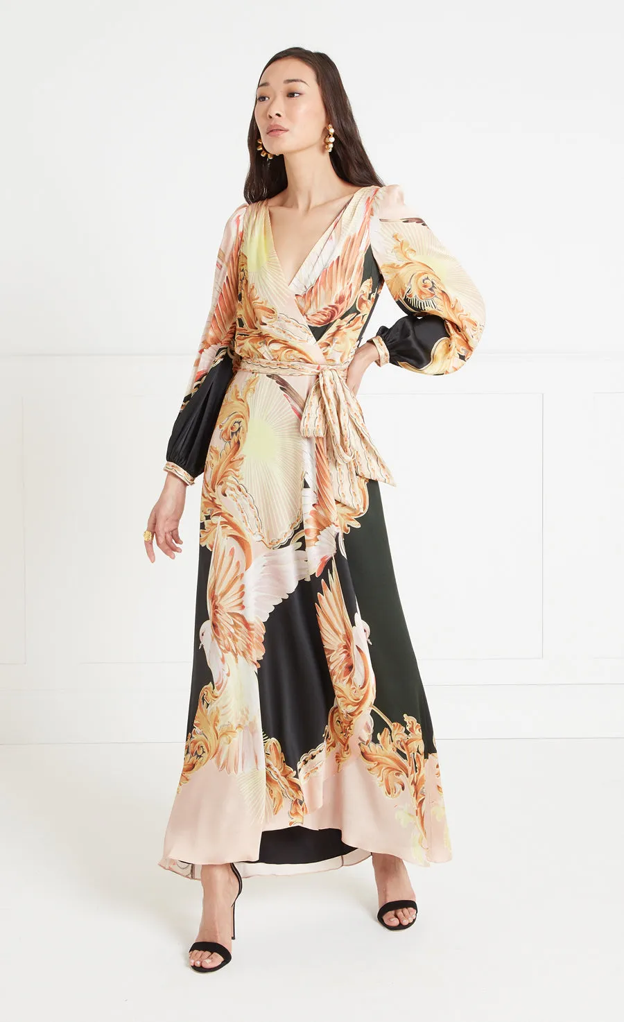 Akira Wrap Dress - Black