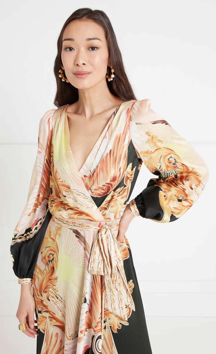 Akira Wrap Dress - Black
