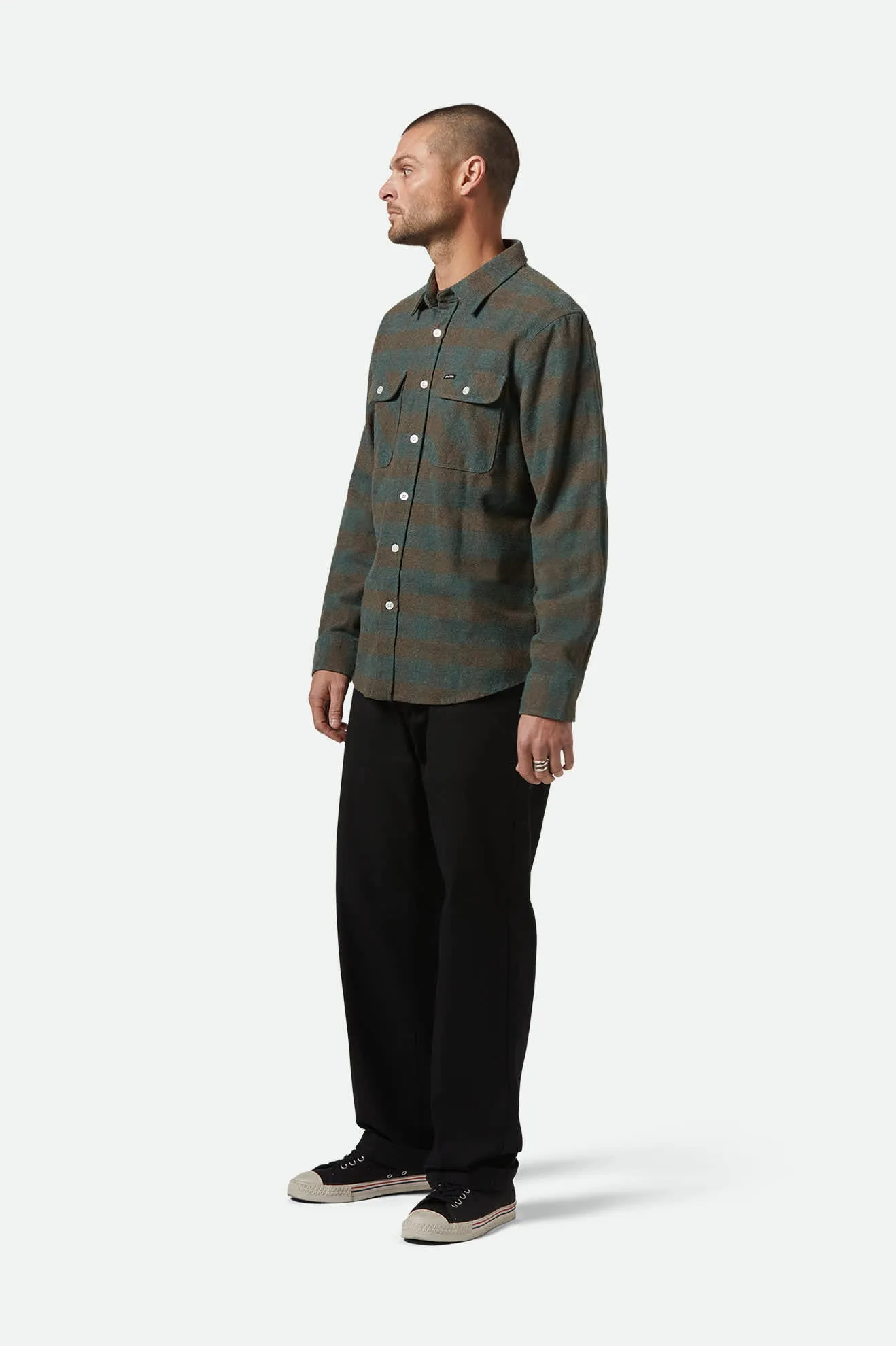 Bowery L/S Flannel - Ocean