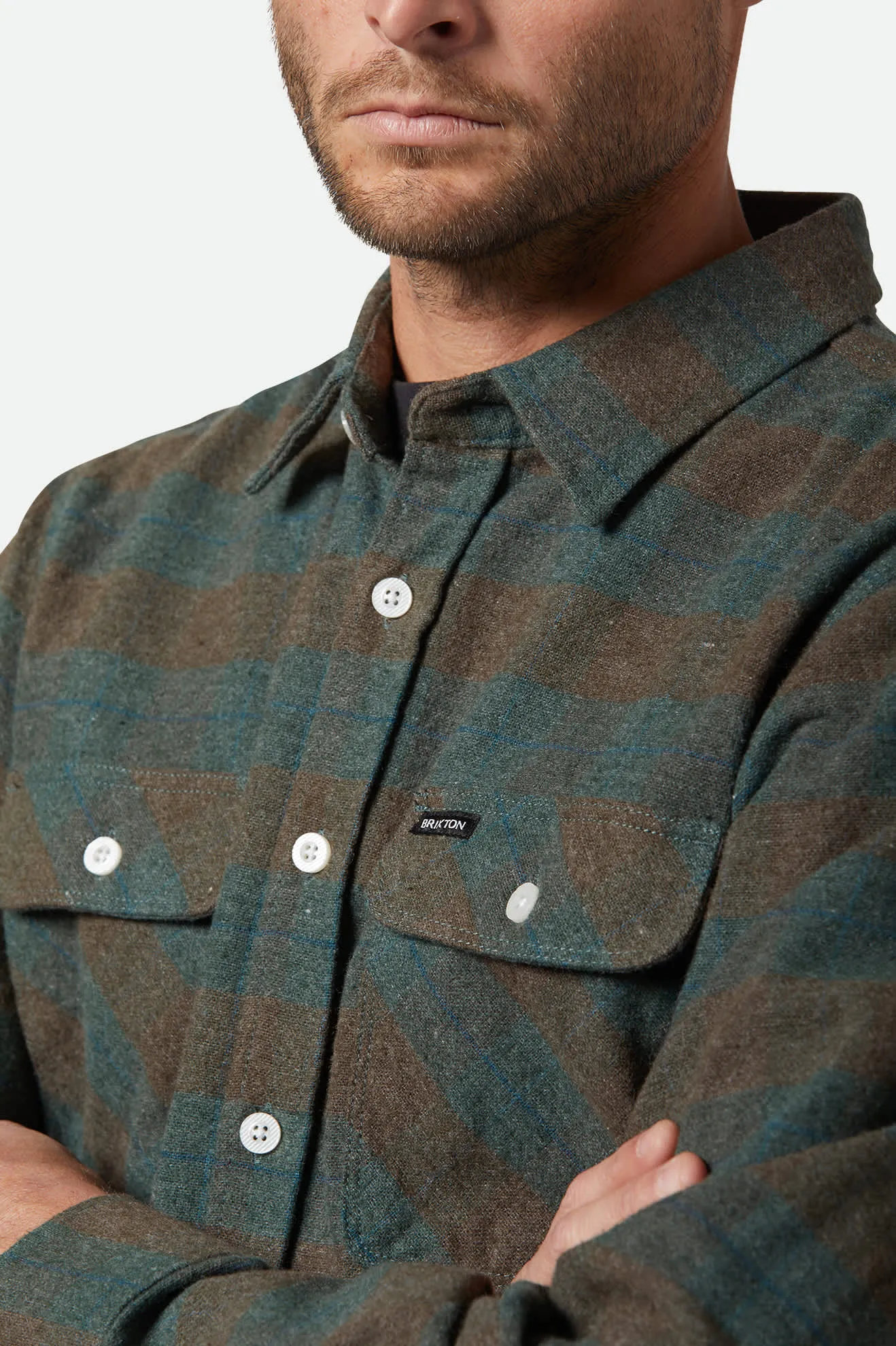 Bowery L/S Flannel - Ocean