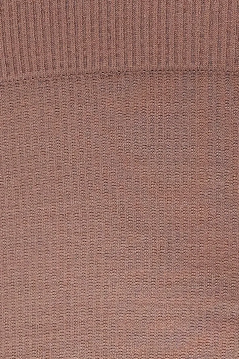 Brown Crop Singlet Top Seamless