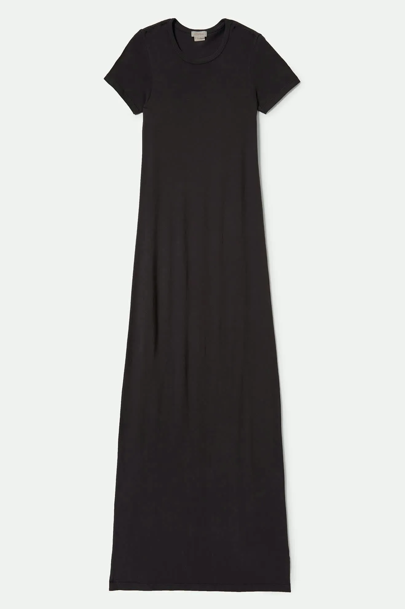 Carefree Organic Garment Dyed Slim Dress - Black