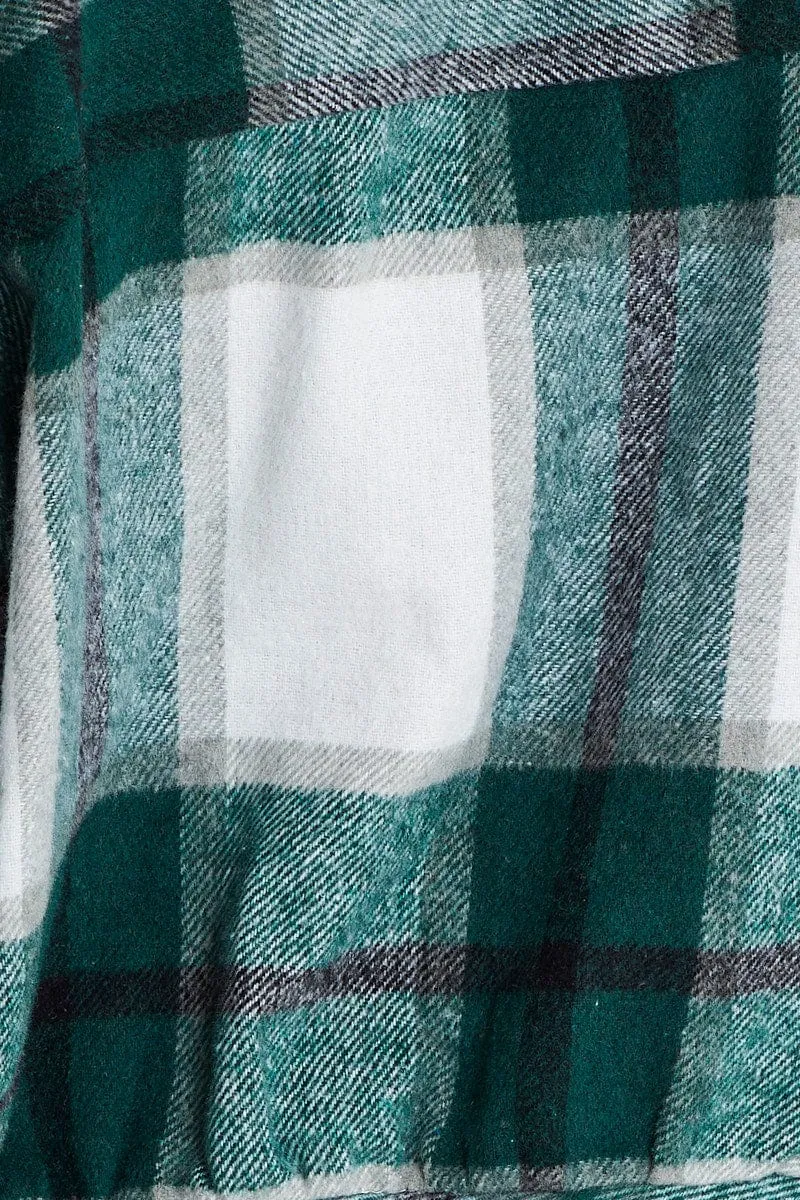 Check Shirt Top Long Sleeve