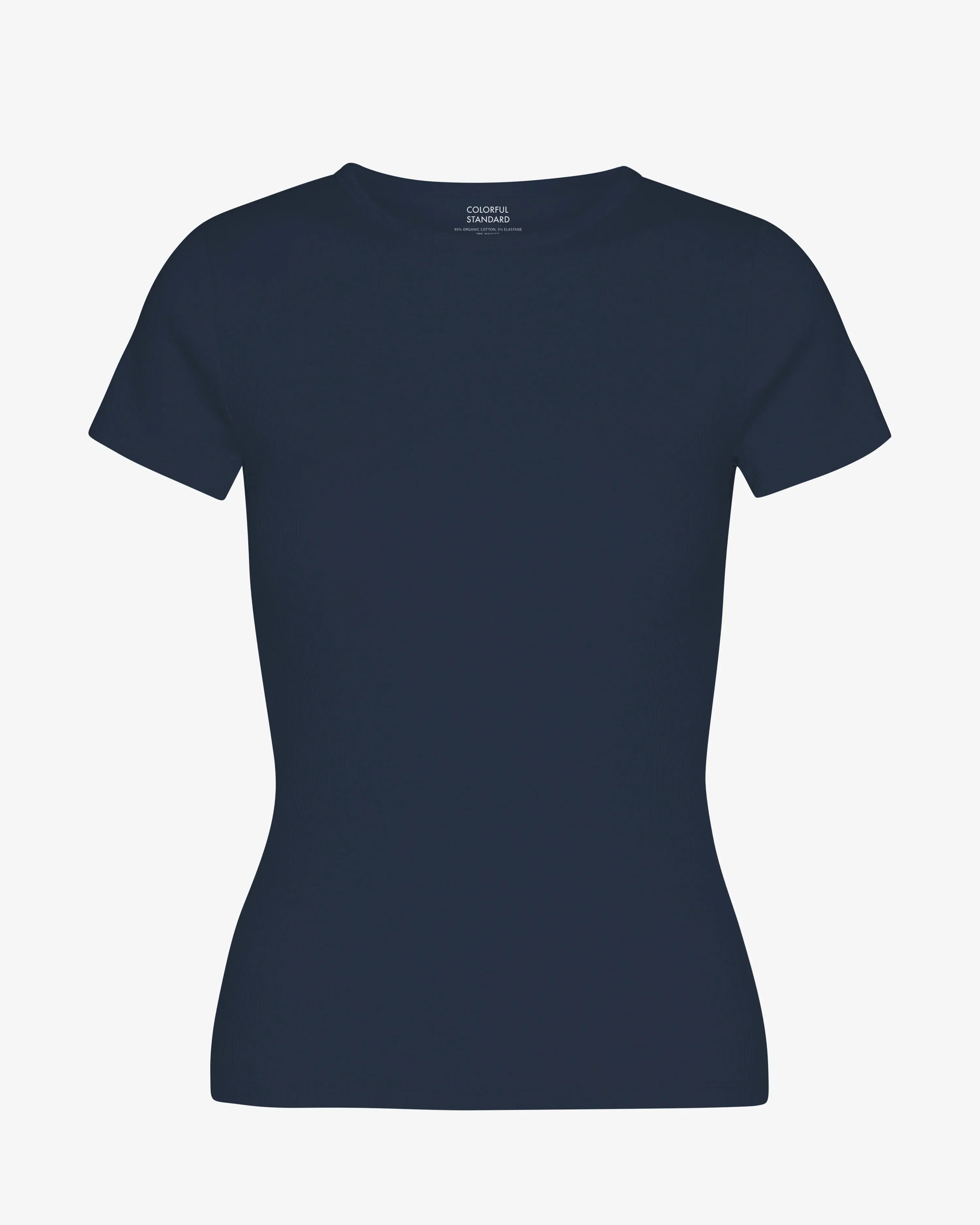 COLORFUL STANDARD - T-SHIRT COTELÉ - MARINE