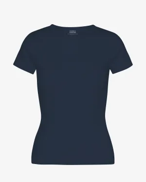 COLORFUL STANDARD - T-SHIRT COTELÉ - MARINE