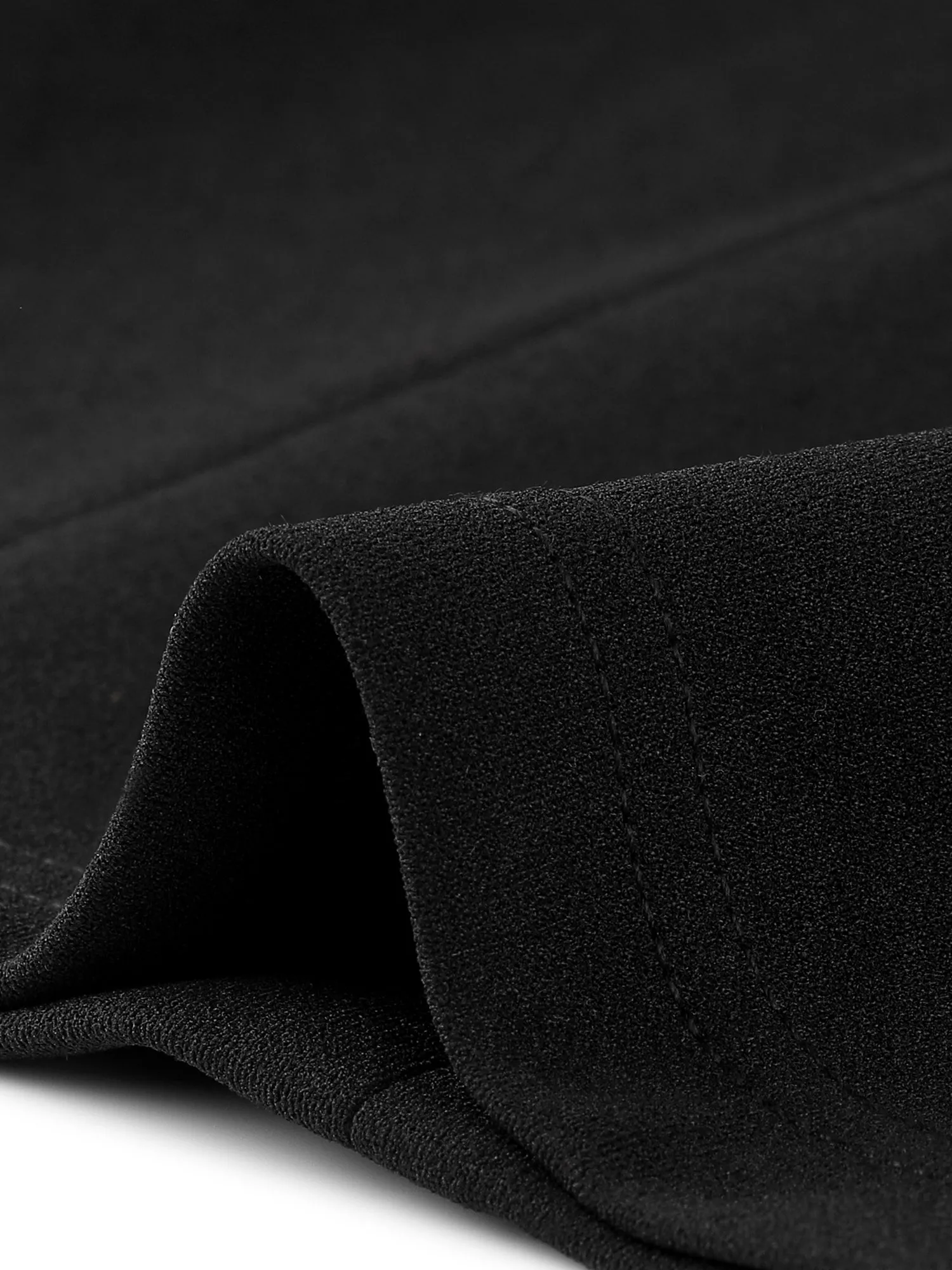 Elegant Boat Neck 3/4 Sleeves Work Midi Split Sheath Dress