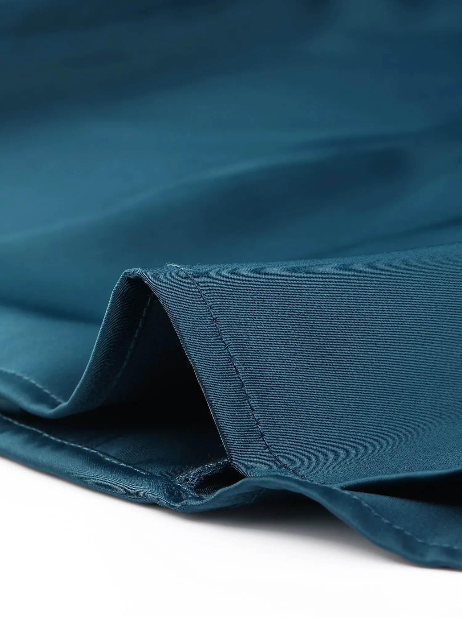 Elegant Collar Blouse Long Sleeve Work Office Satin Button Down Shirt
