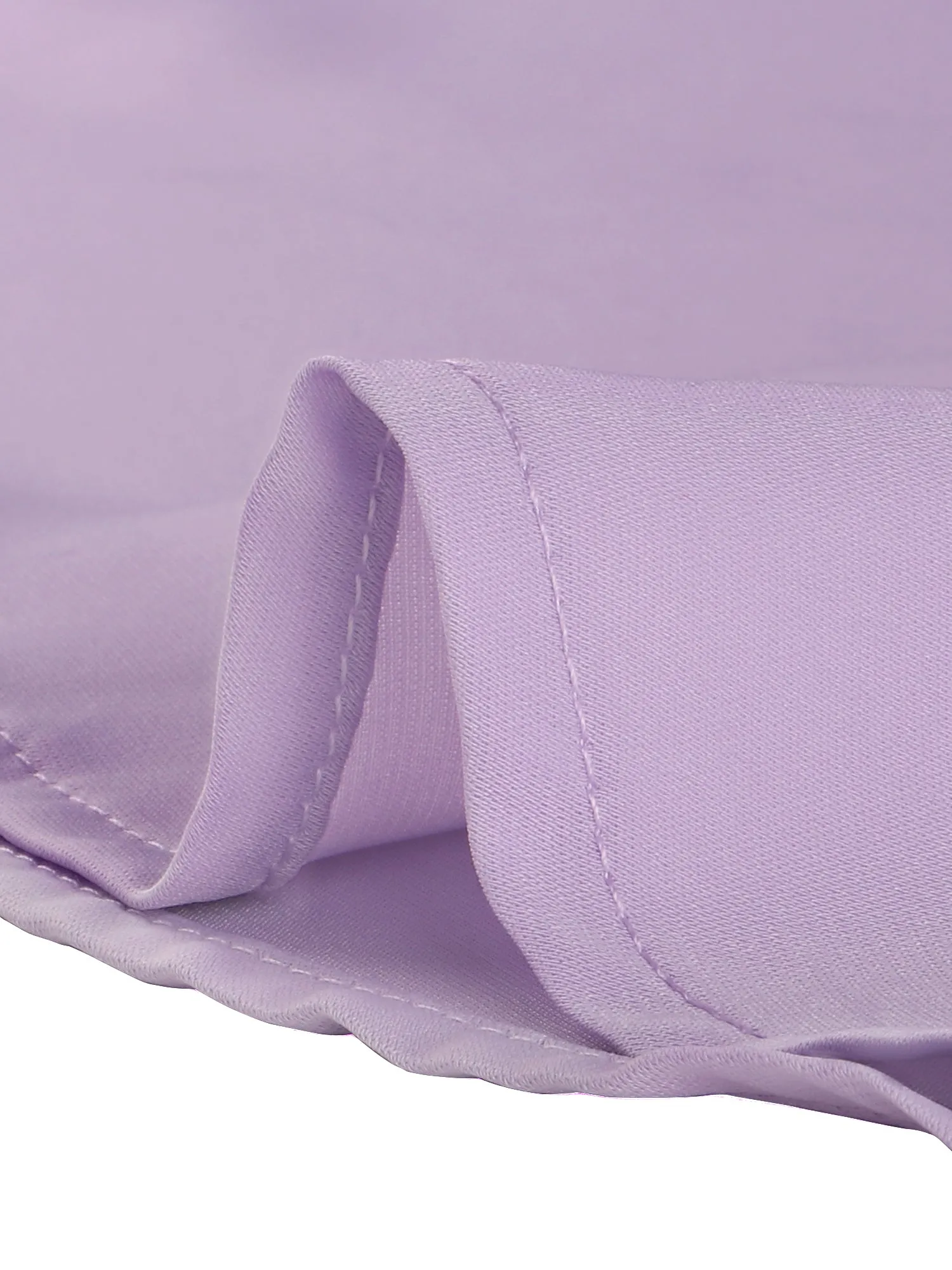 Elegant Contrast Collar 3/4 Sleeve Button Up Tie Neck Shirt