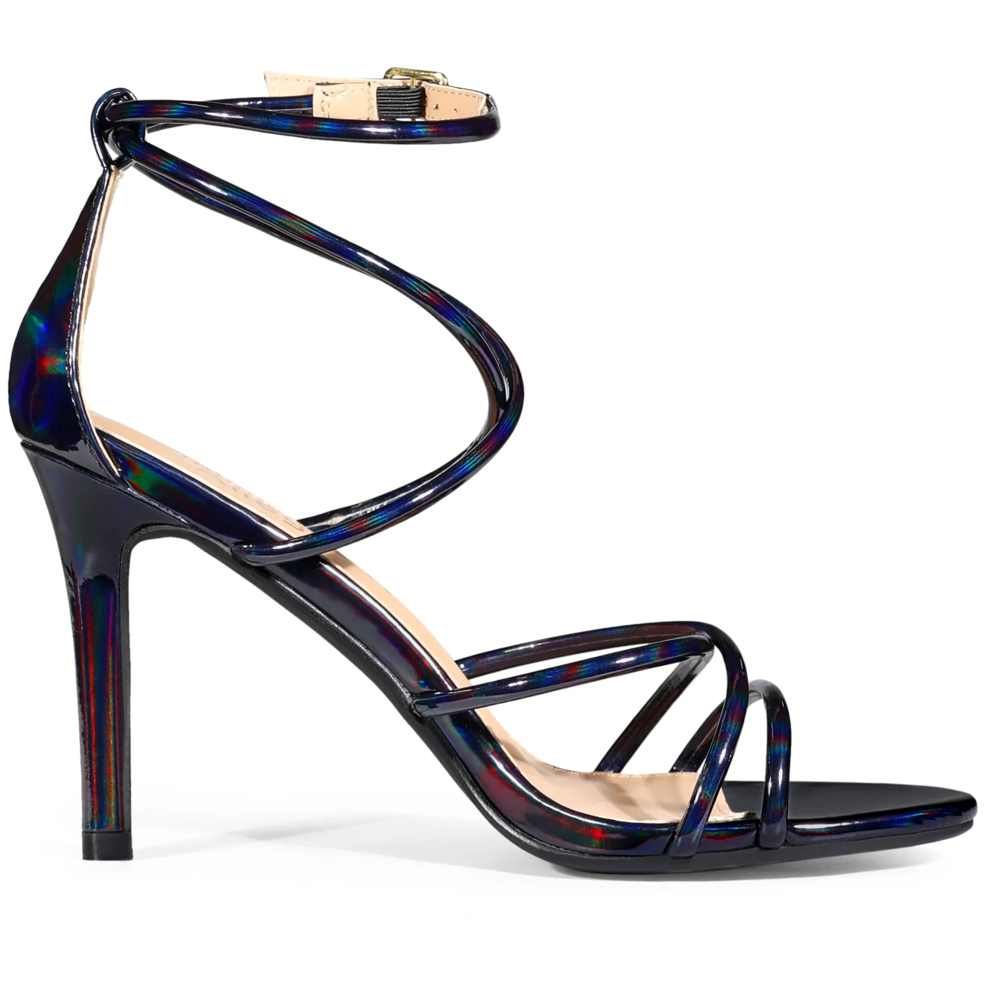 Elegant Open Toe Strappy Strap Stiletto Heel Sandals