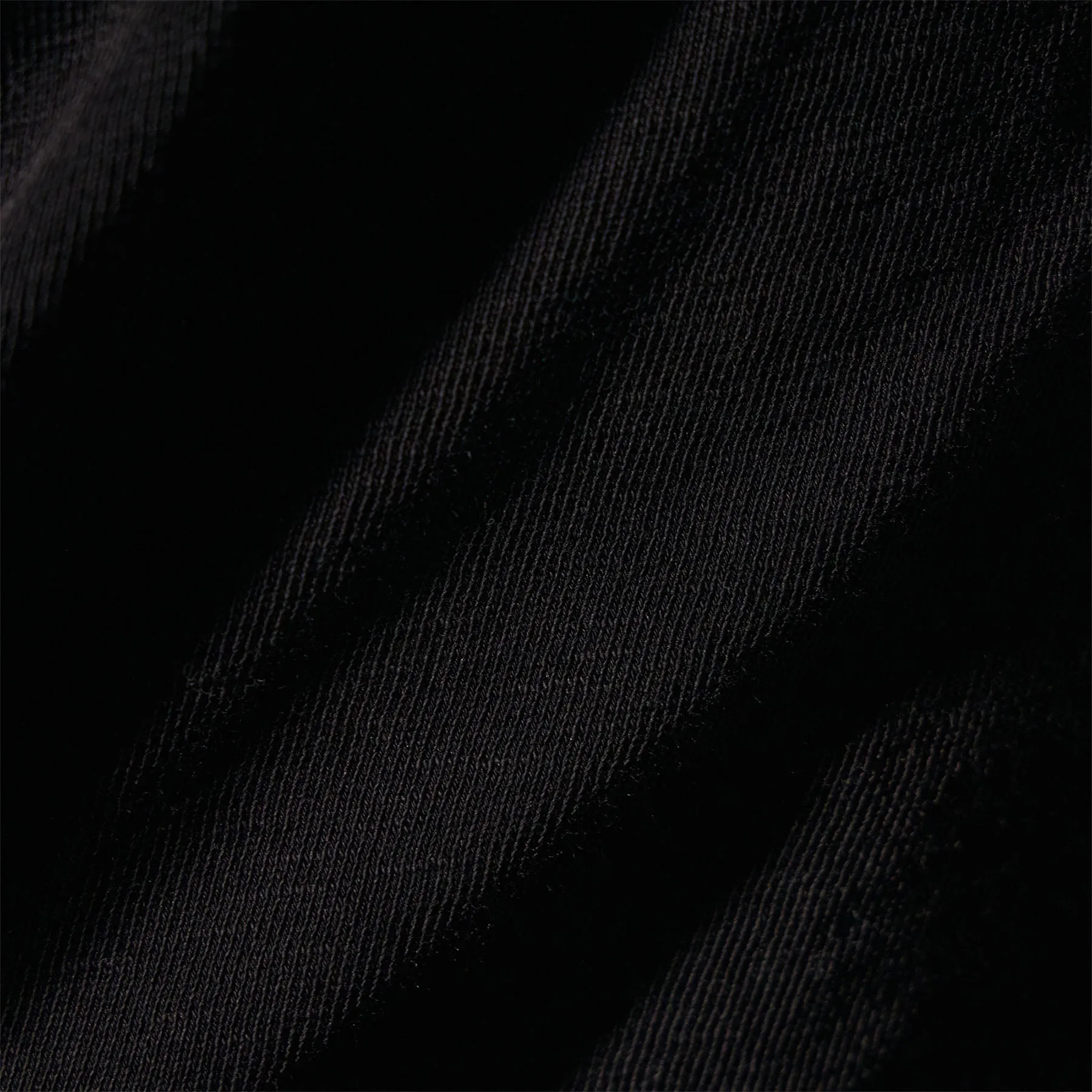French Terry Cropped Mock Neck - Black