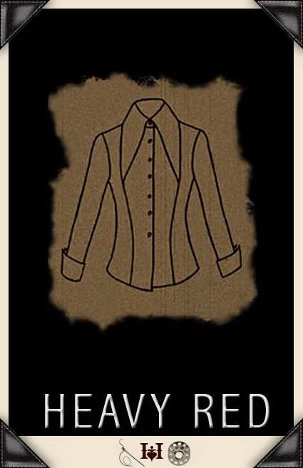 Gothic Lolita Crimson Dress Shirt