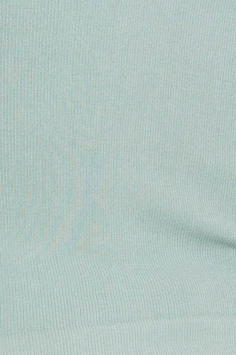 Green Singlet Top Sleeveless Seamless