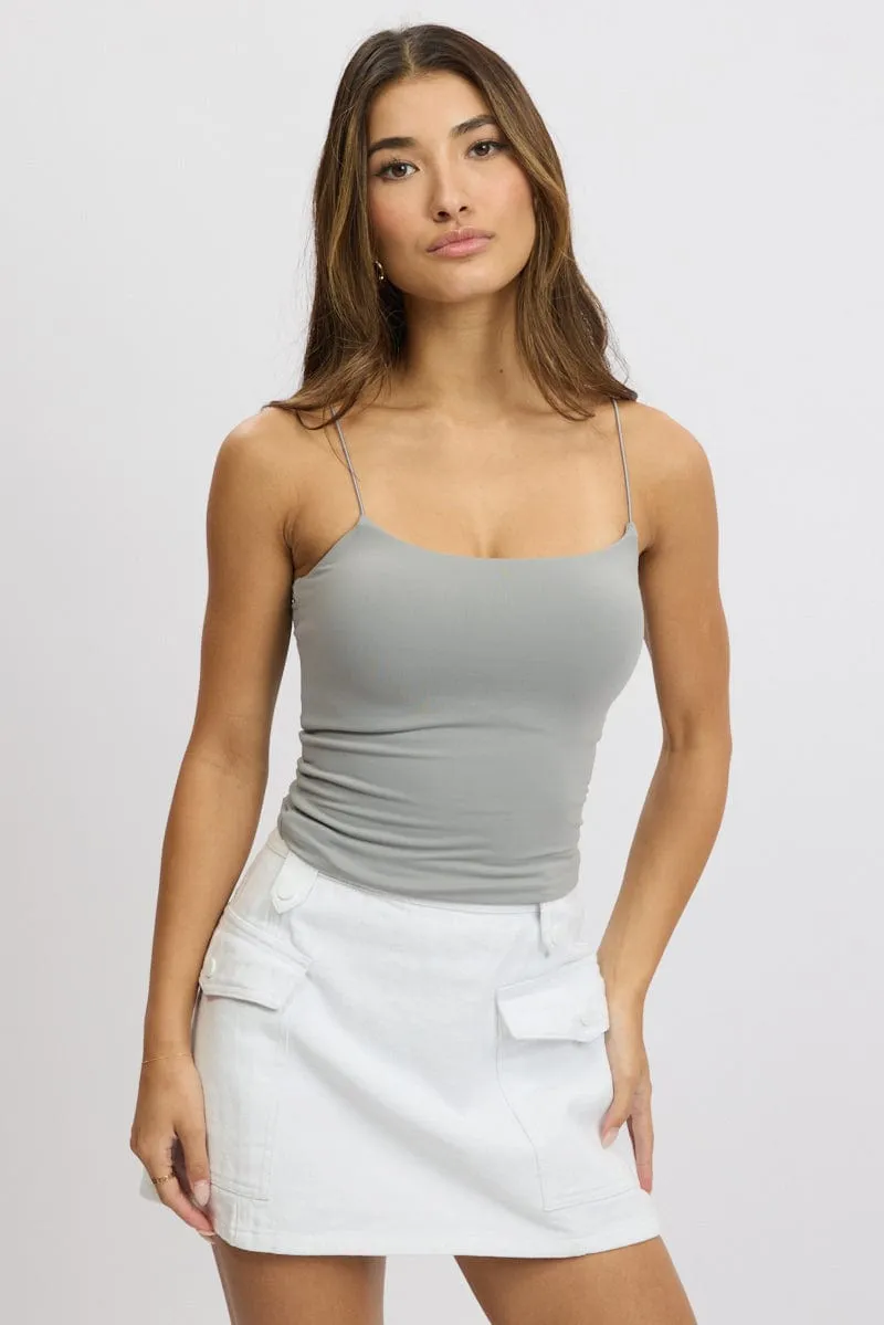 Grey SuperSoft Singlet Double Layer
