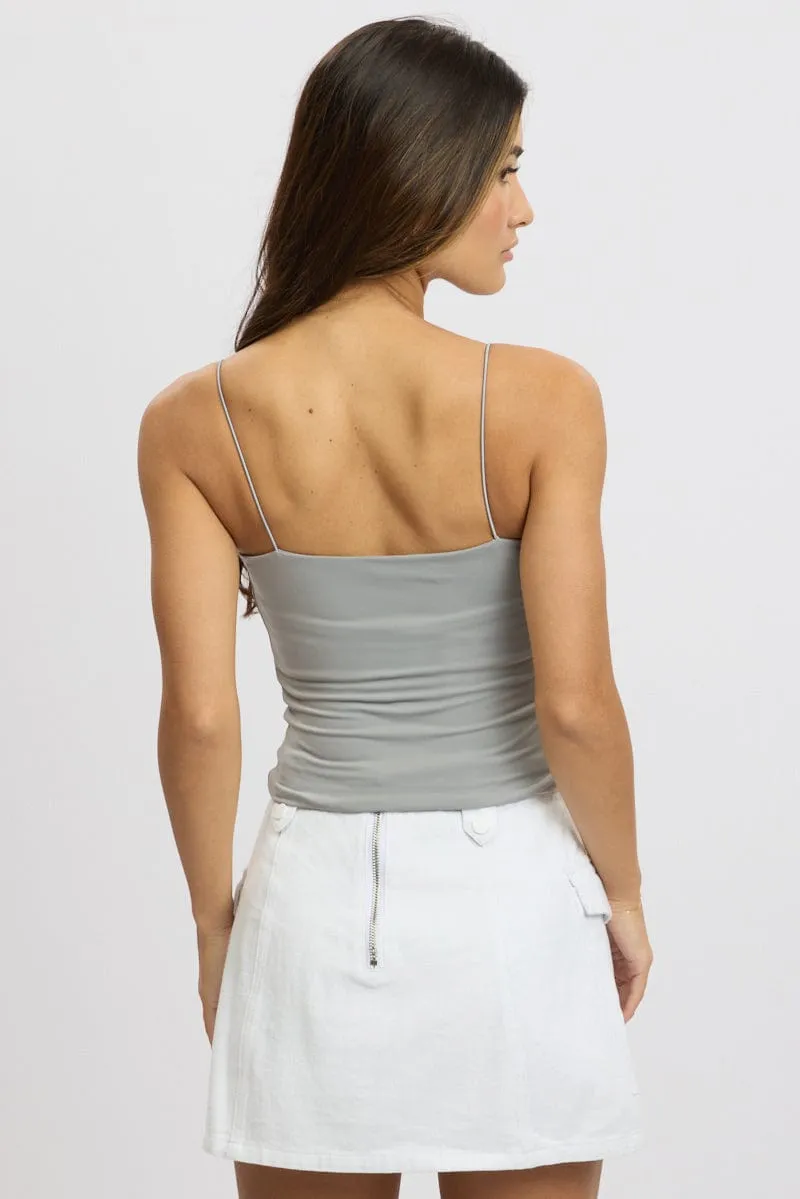 Grey SuperSoft Singlet Double Layer