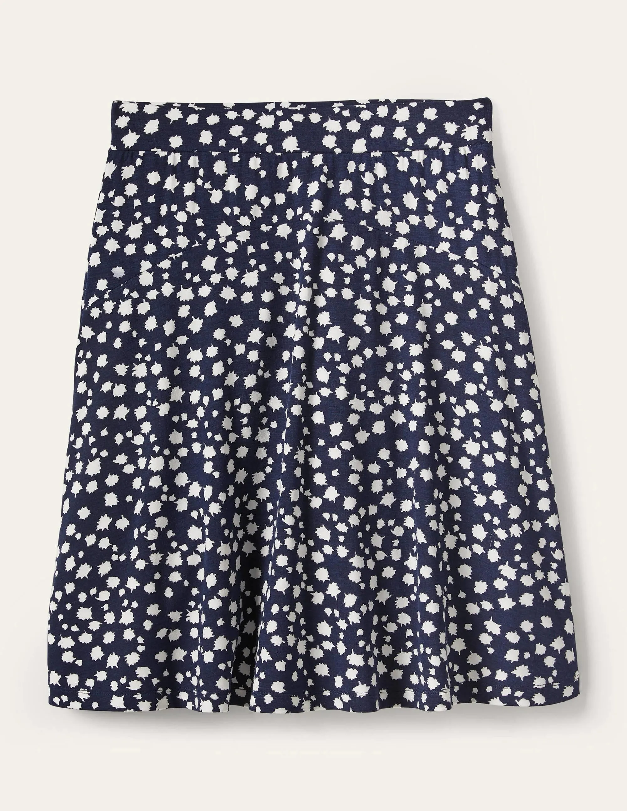 Julie Skirt-French Navy, Falling Bud