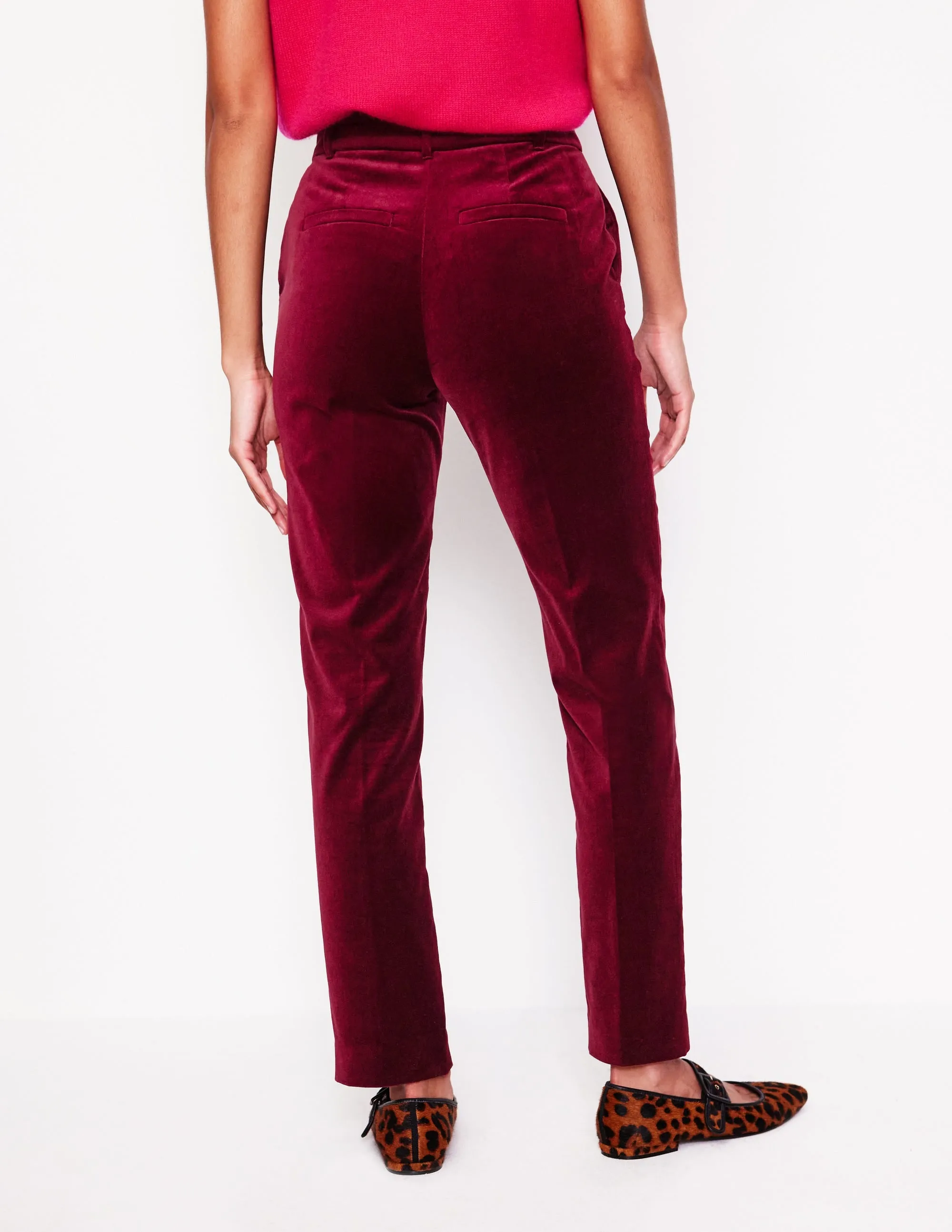 Kew Velvet Trousers-Cabernet