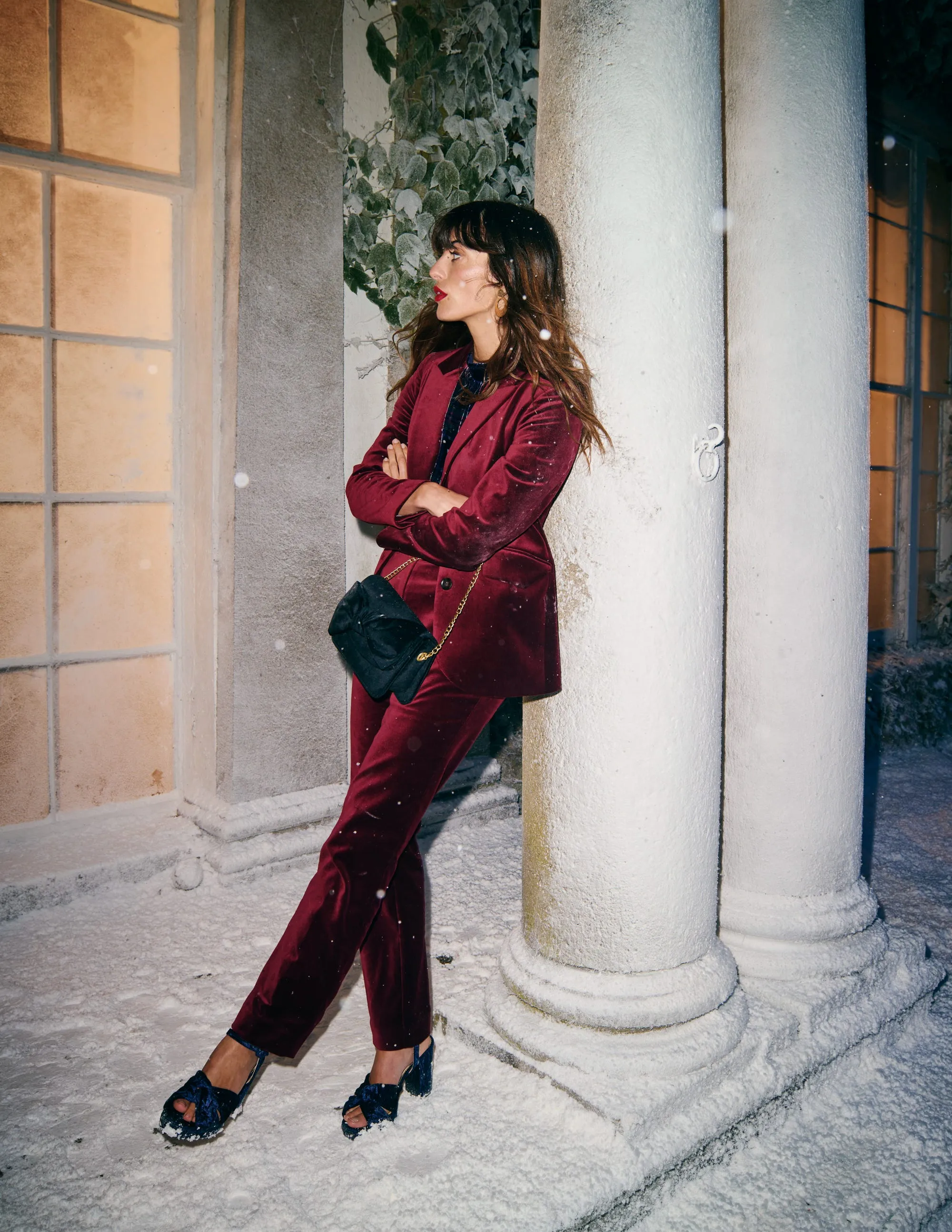 Kew Velvet Trousers-Cabernet