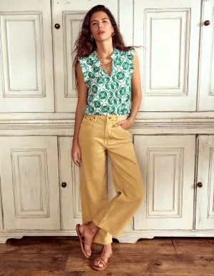 Lola Sleeveless Top-Baroque Tile