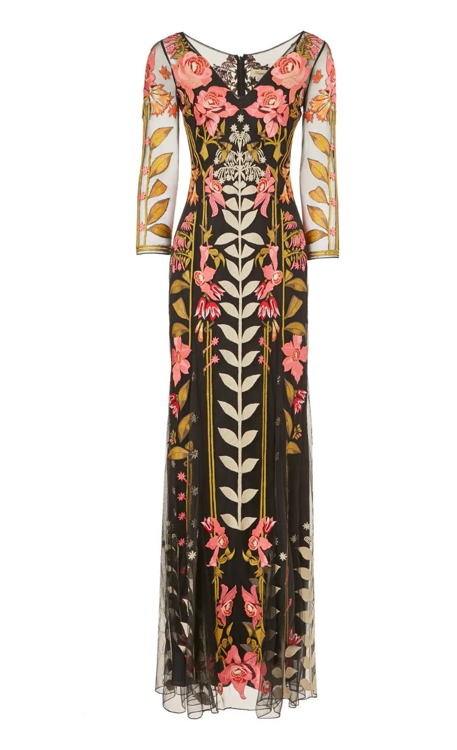 Lucille V-Neck Dress - Black