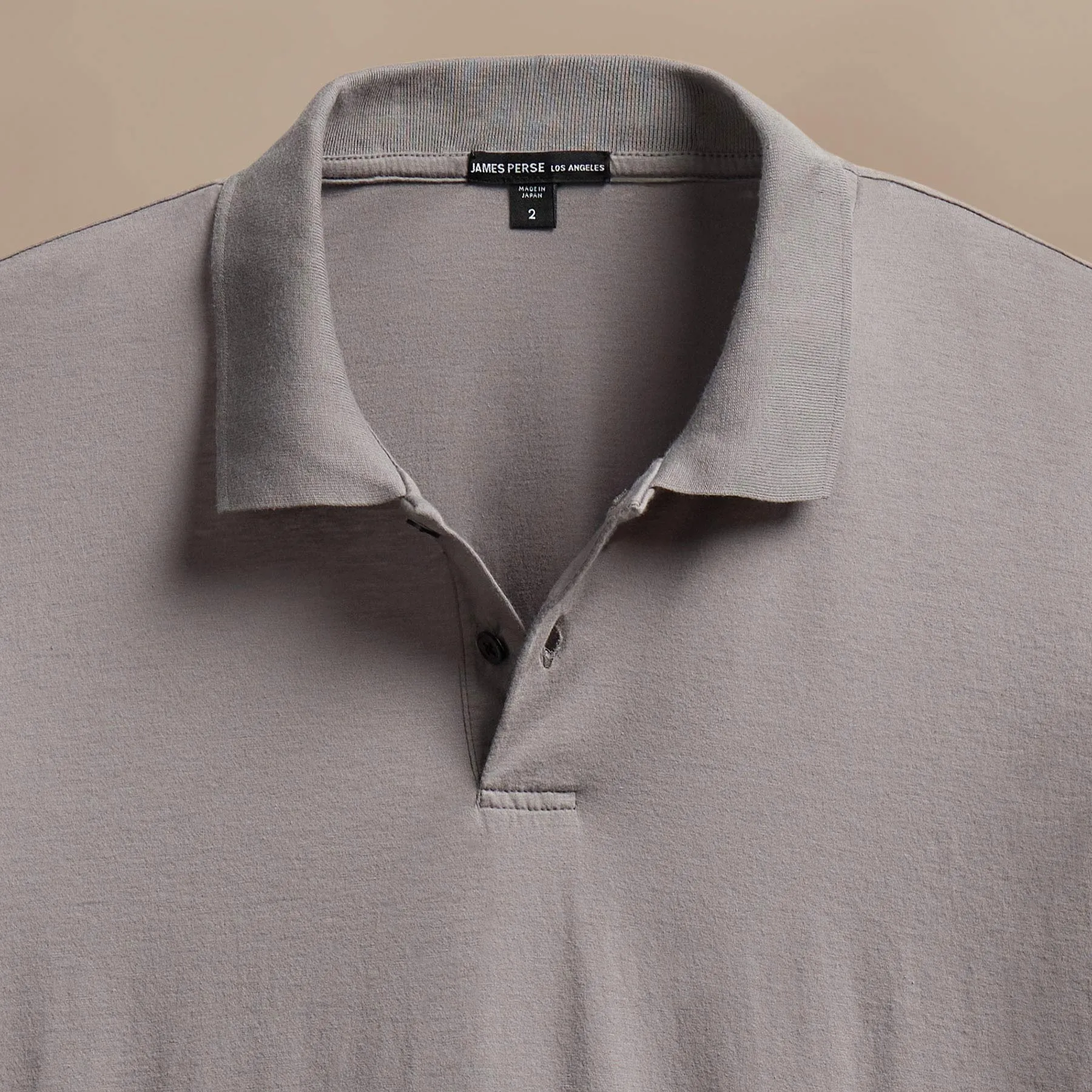 Luxe Lotus Jersey Polo - Wolf