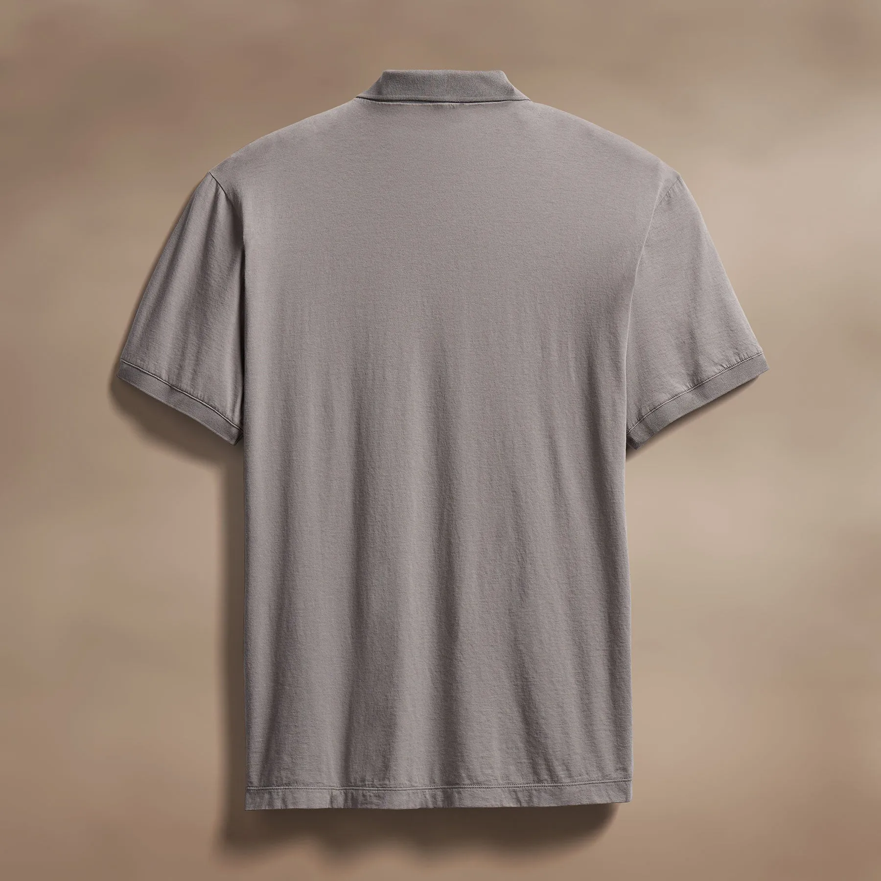 Luxe Lotus Jersey Polo - Wolf