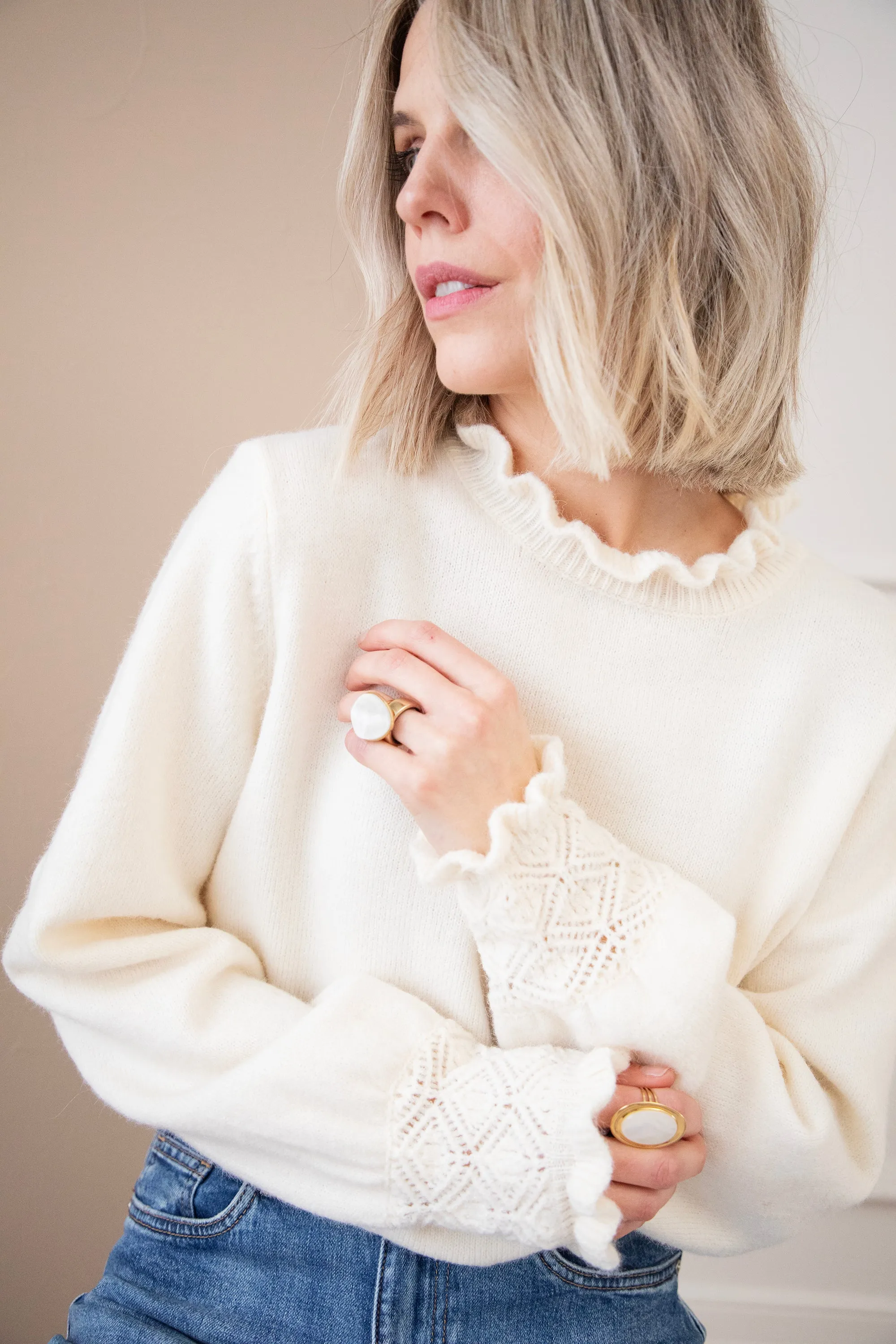 Madelyn Beige - Trui