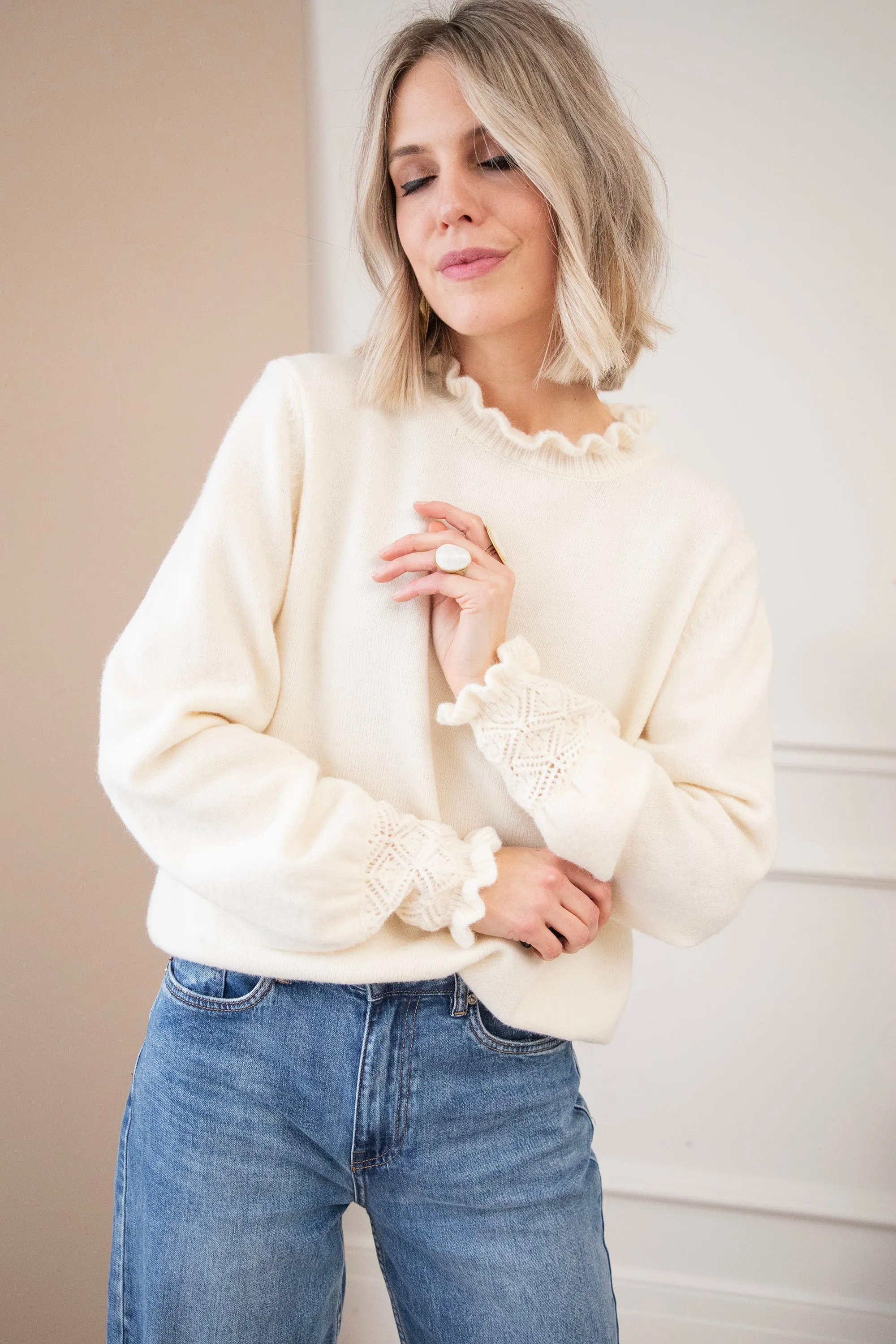 Madelyn Beige - Trui