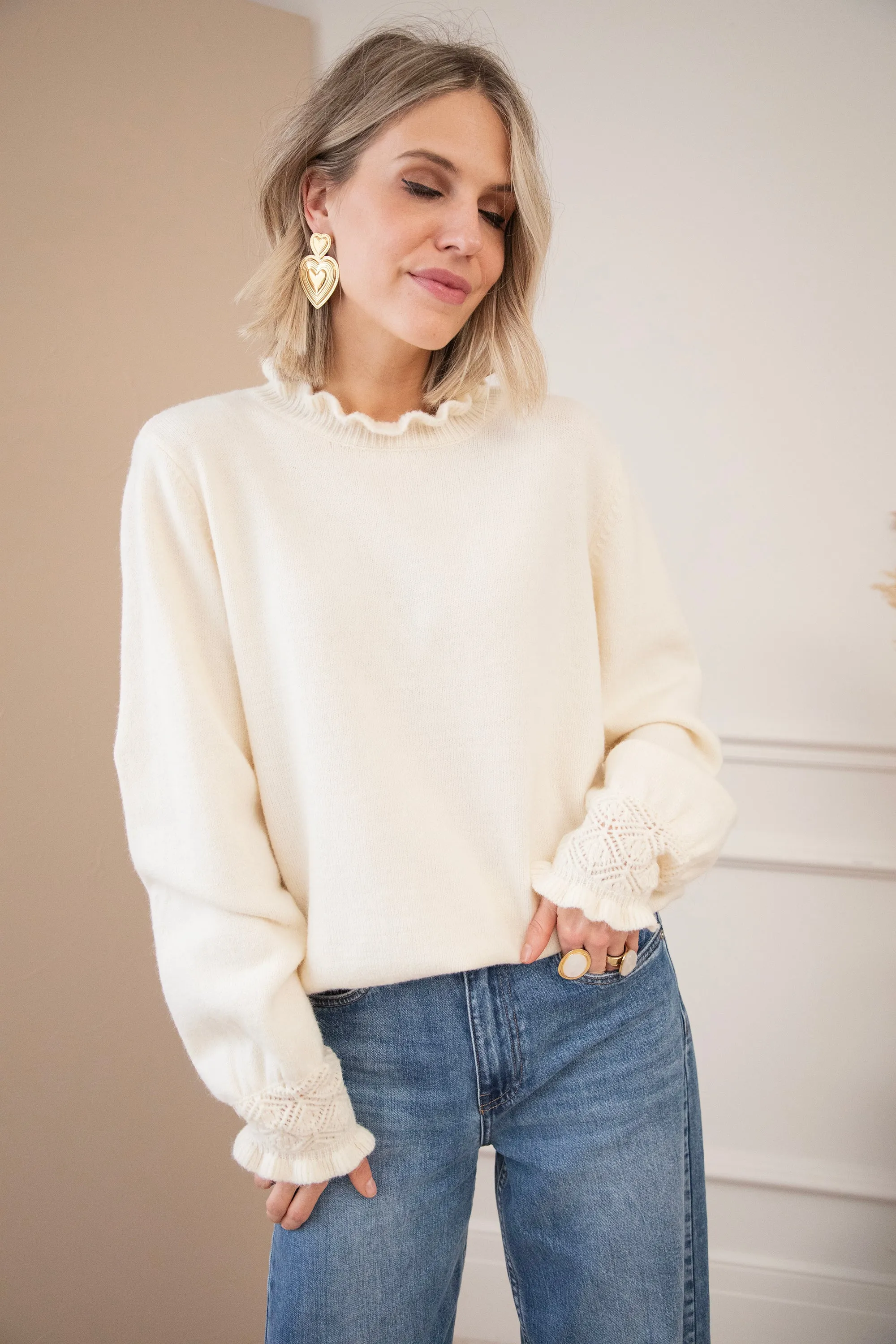 Madelyn Beige - Trui