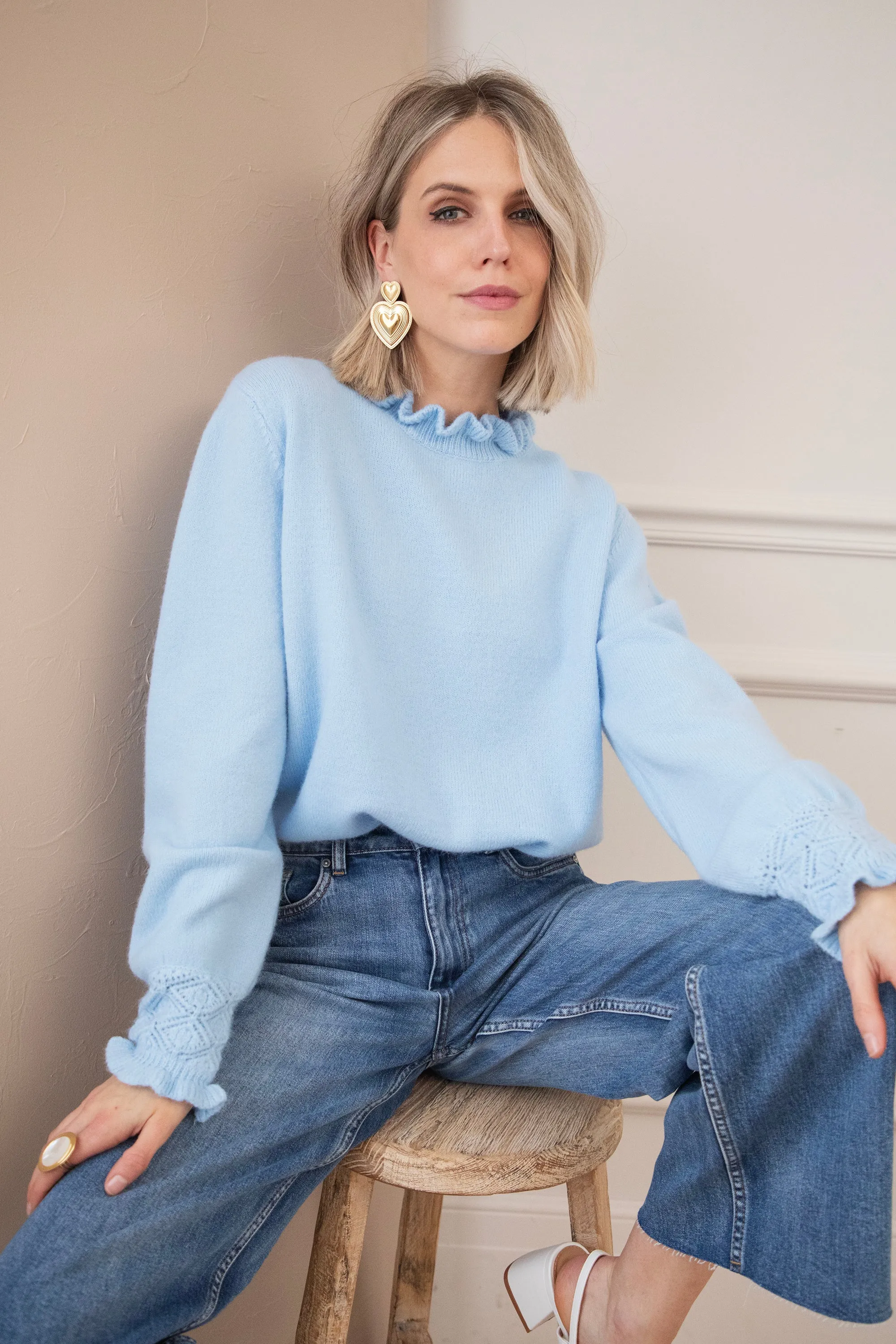 Madelyn Soft Blue - Trui