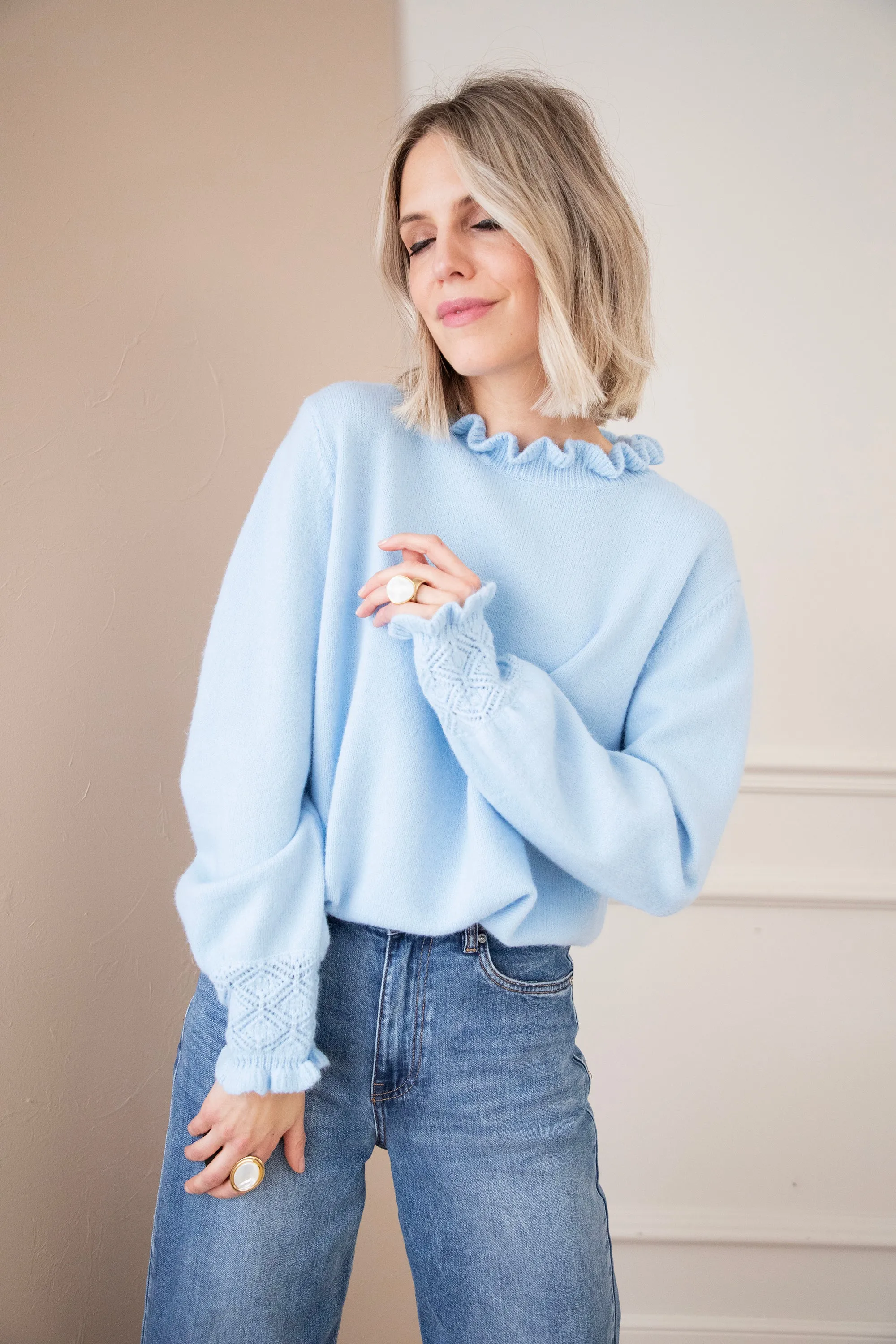 Madelyn Soft Blue - Trui