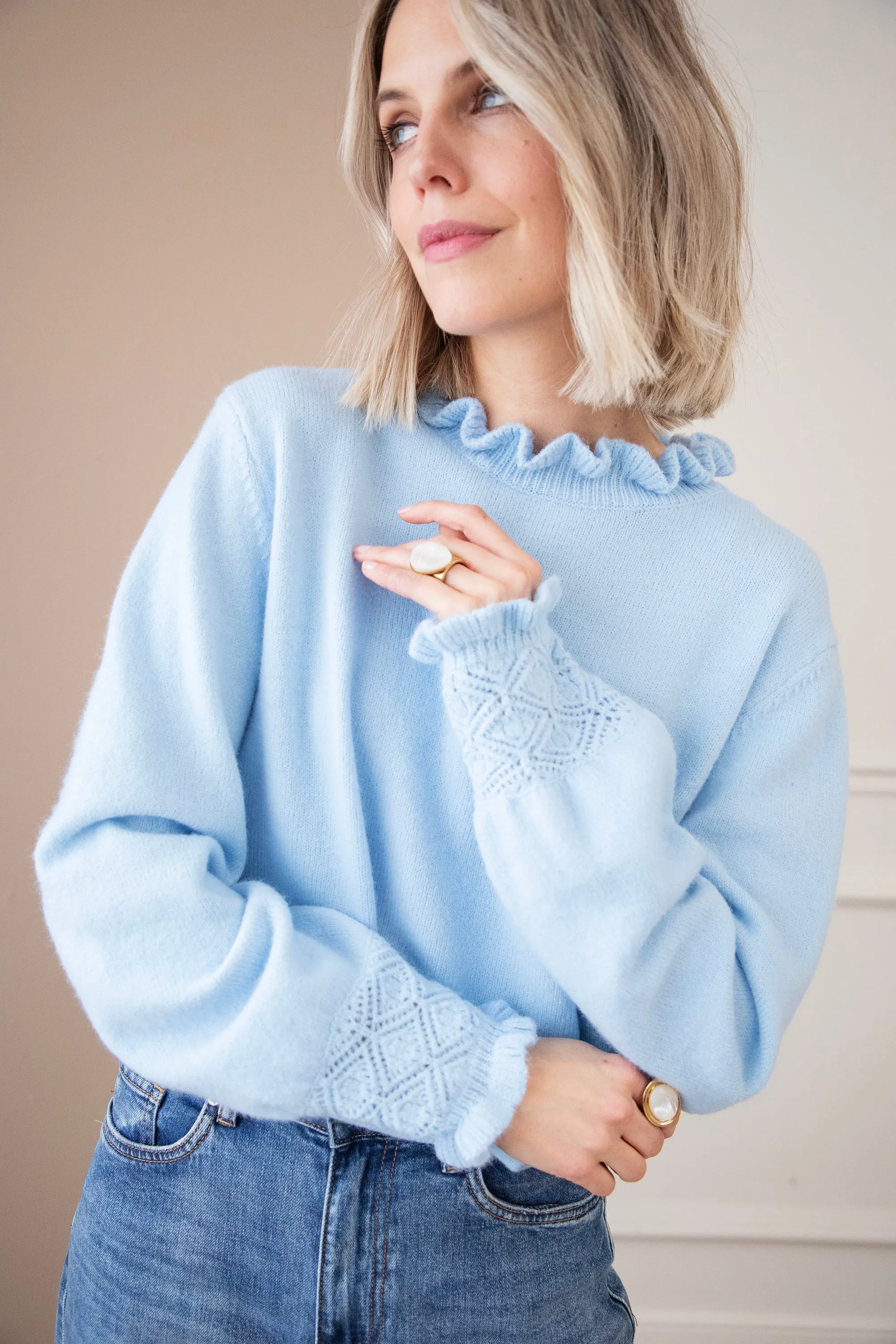 Madelyn Soft Blue - Trui