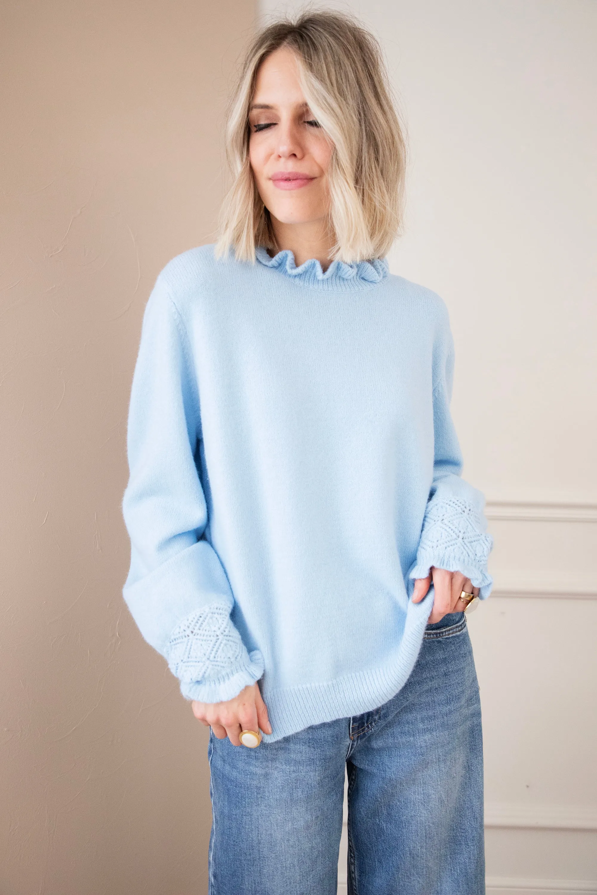 Madelyn Soft Blue - Trui