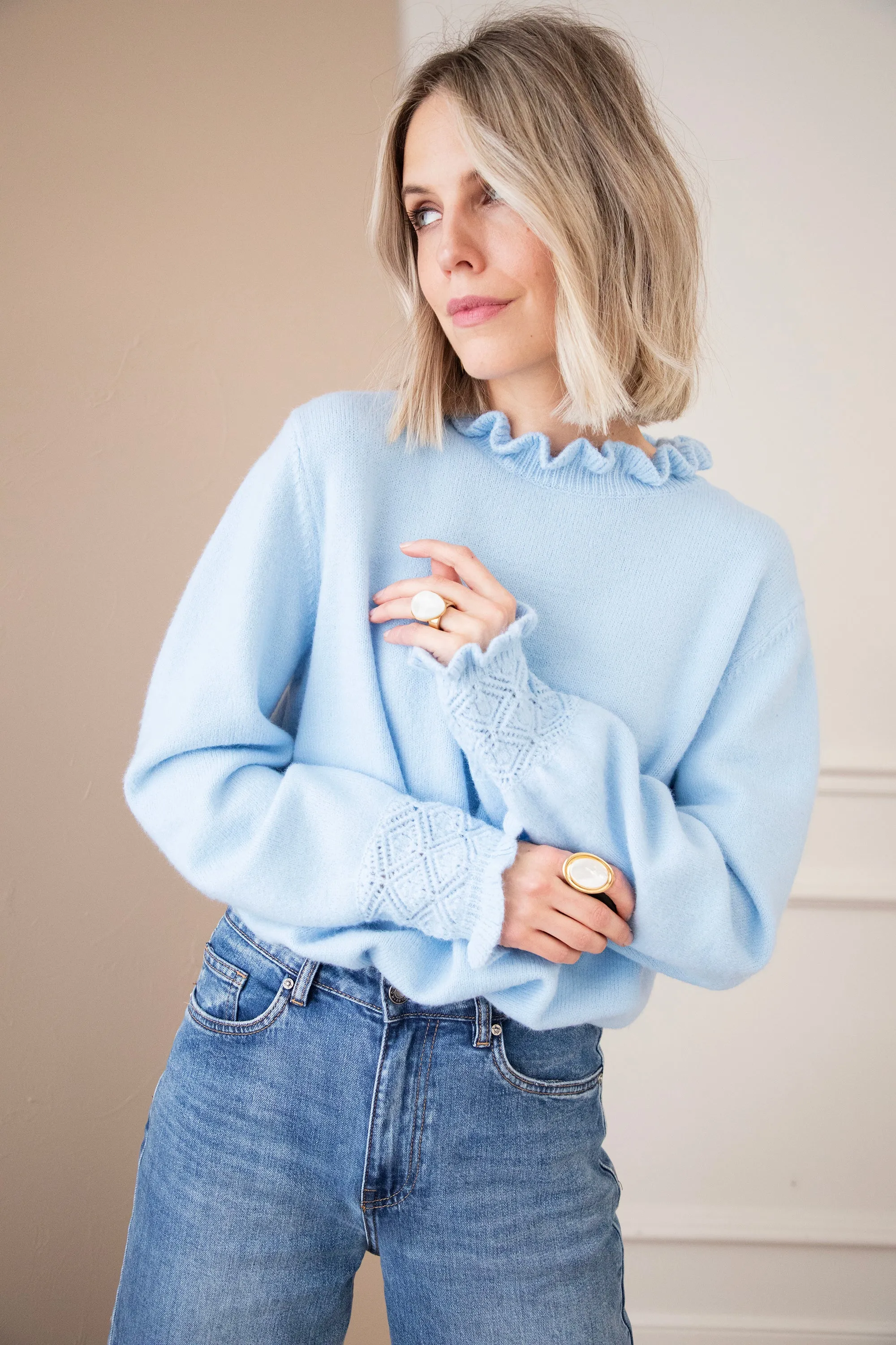 Madelyn Soft Blue - Trui