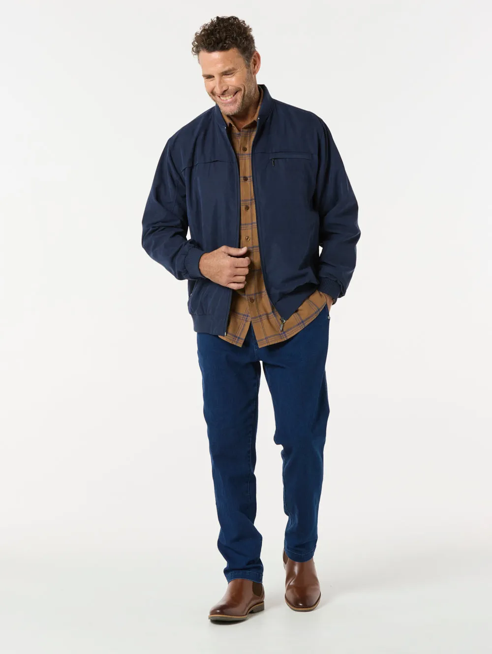 Microfibre Bomber Jacket