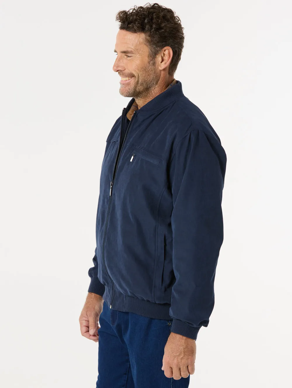Microfibre Bomber Jacket