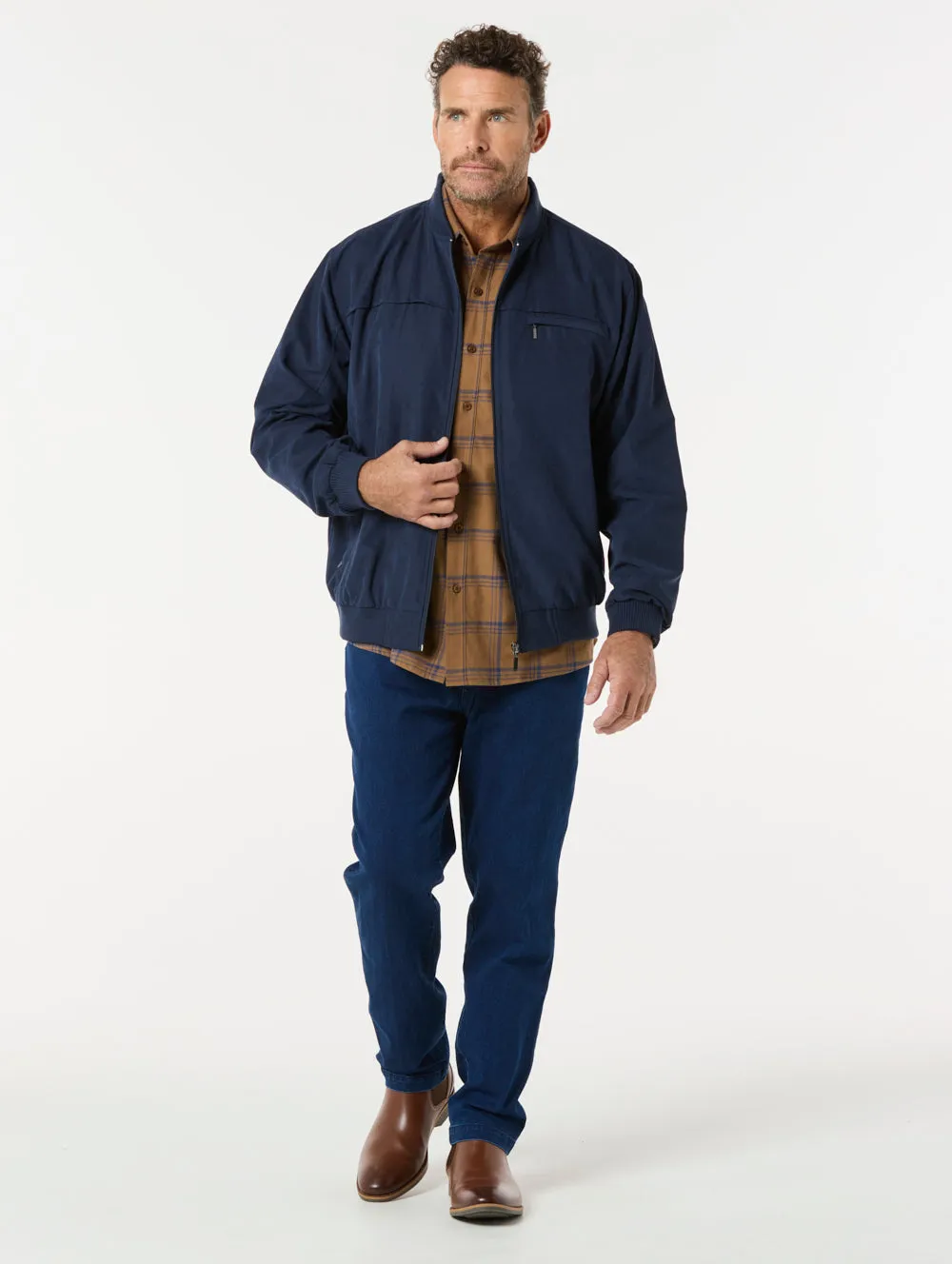 Microfibre Bomber Jacket