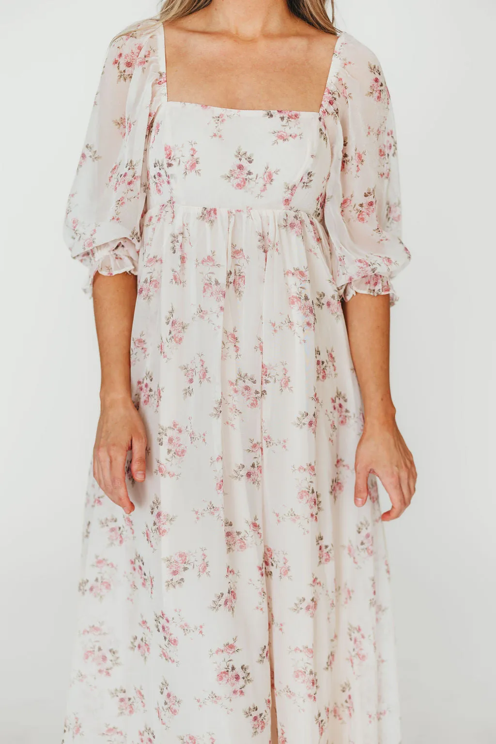 Mona Maxi Dress in Pink Floral *PRE-ORDER*