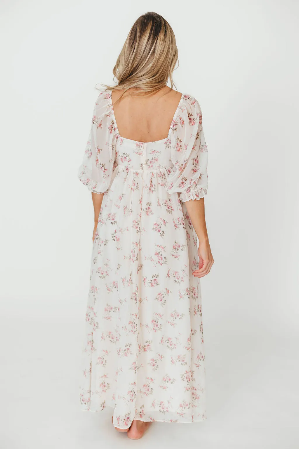 Mona Maxi Dress in Pink Floral *PRE-ORDER*