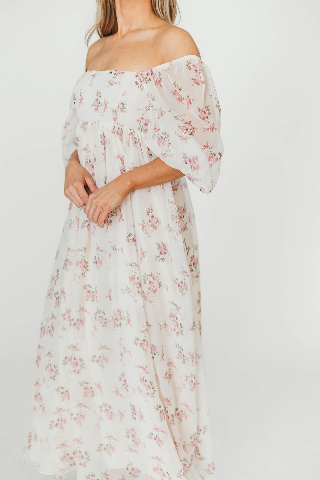 Mona Maxi Dress in Pink Floral *PRE-ORDER*