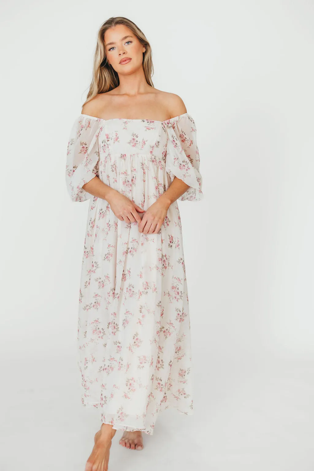 Mona Maxi Dress in Pink Floral *PRE-ORDER*