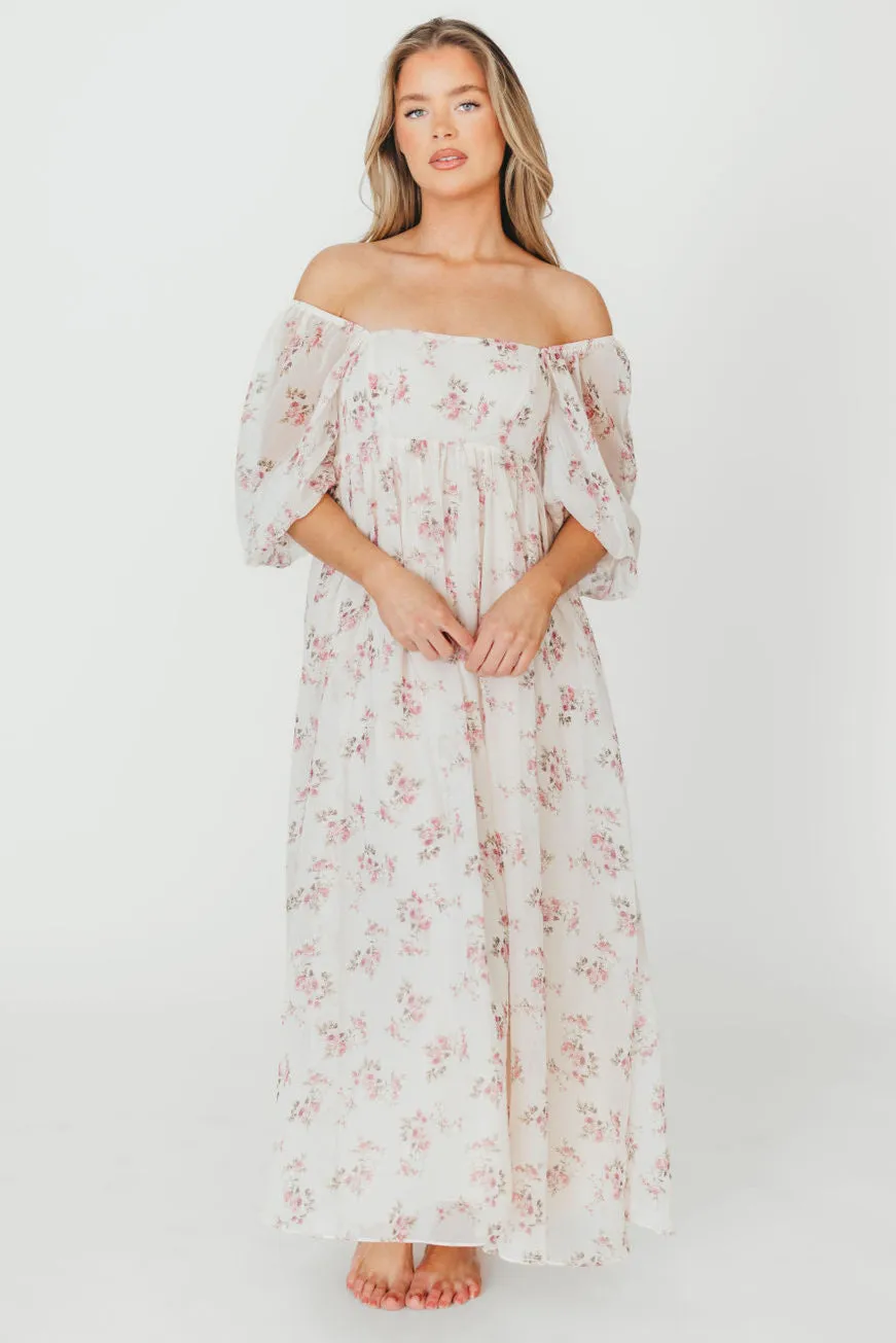 Mona Maxi Dress in Pink Floral *PRE-ORDER*