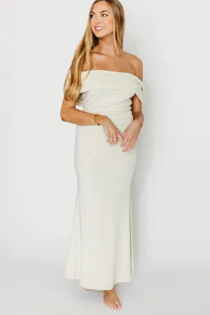 Monroe Maxi Dress in Heather Grey - Bump Friendly