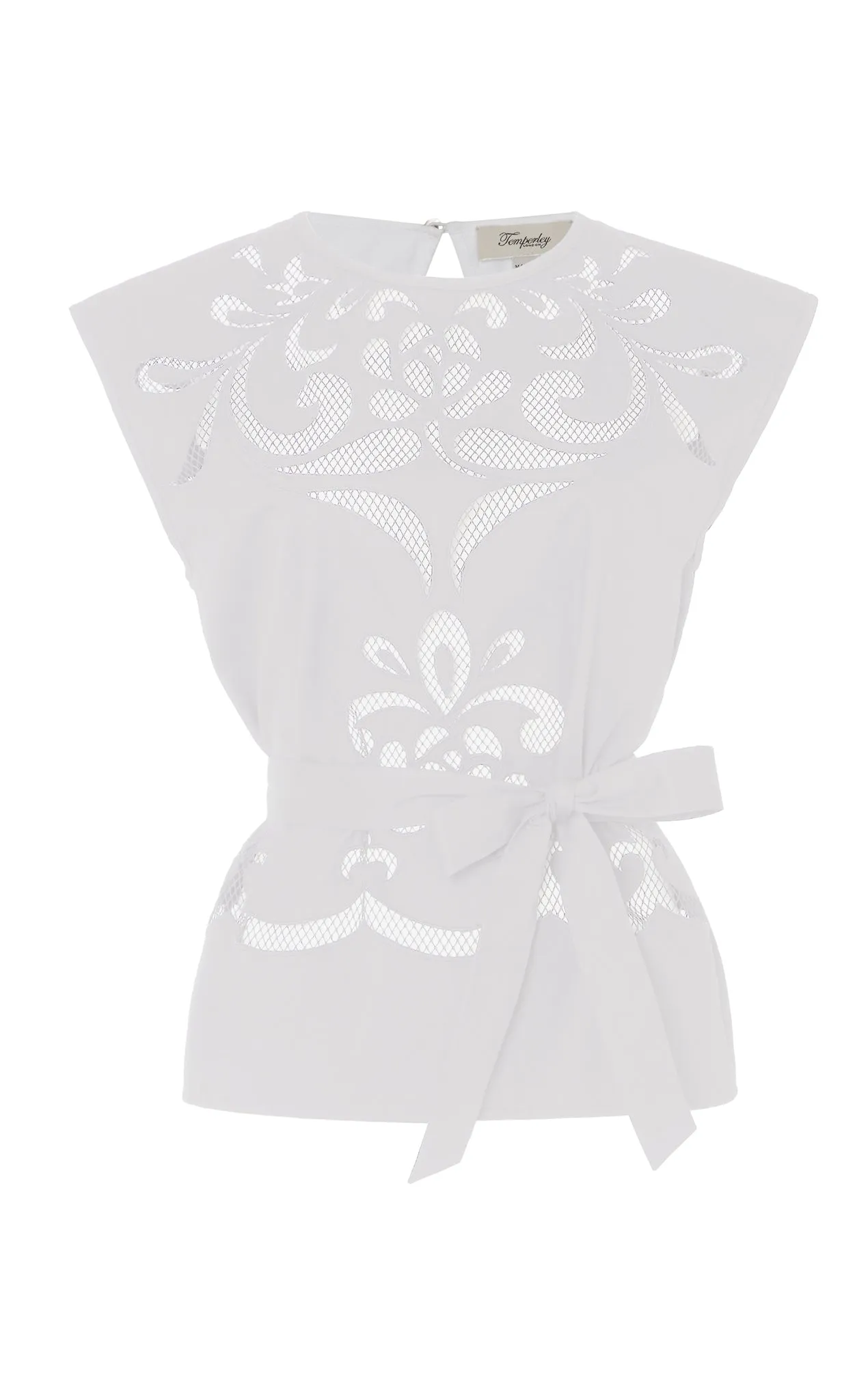 Nelle Sleeveless Top - White