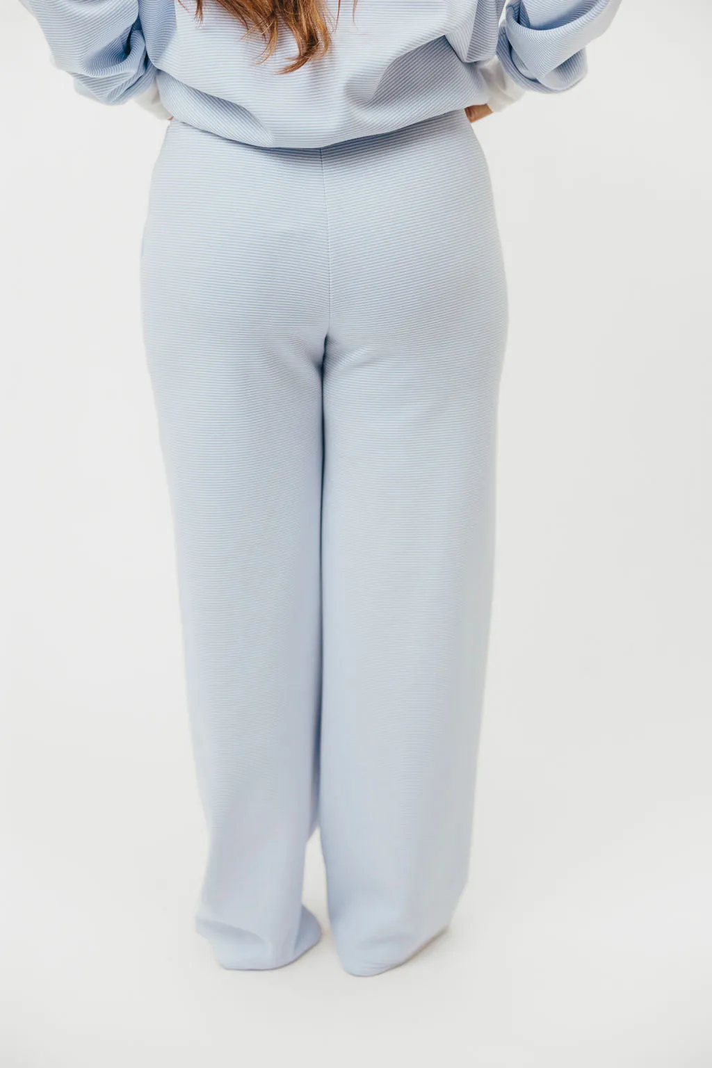Nixon Mini Striped Sweatpants in Blue and White