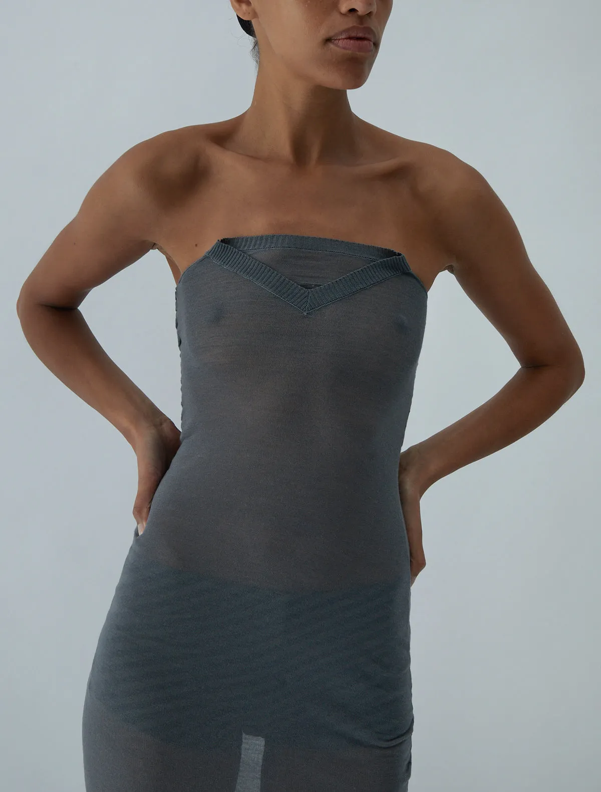 no 2397 / Folded V-Neck Dress
