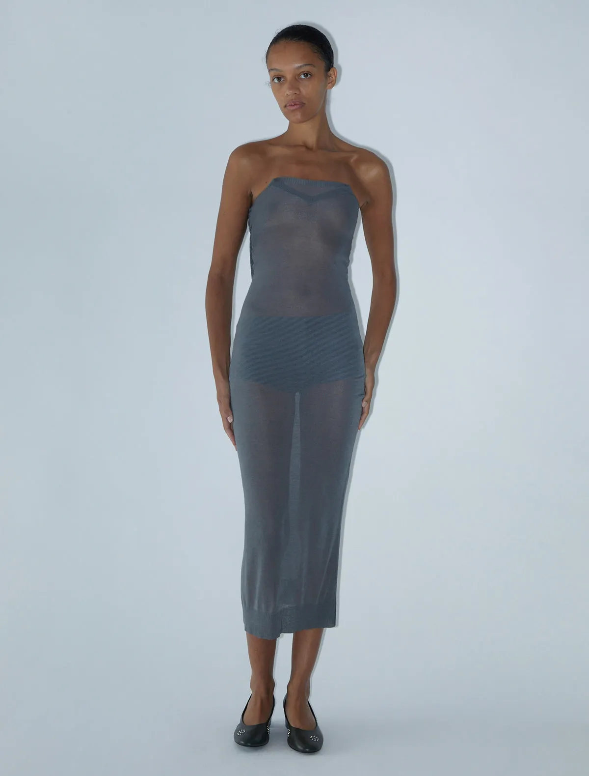 no 2397 / Folded V-Neck Dress