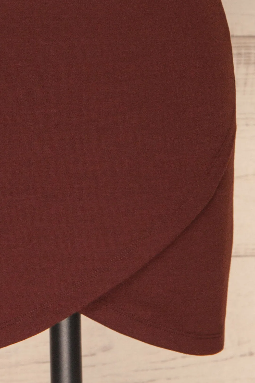 Olecko Brun | Brown Wrap Skirt